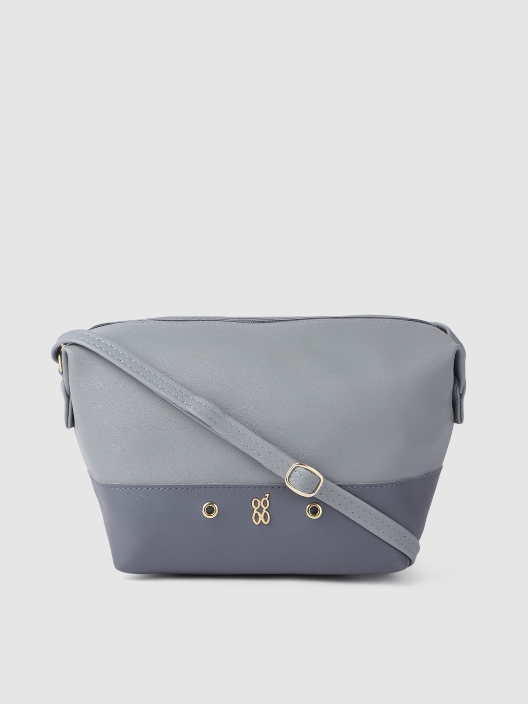 

Baggit Grey & Blue Colourblocked Sling Bag