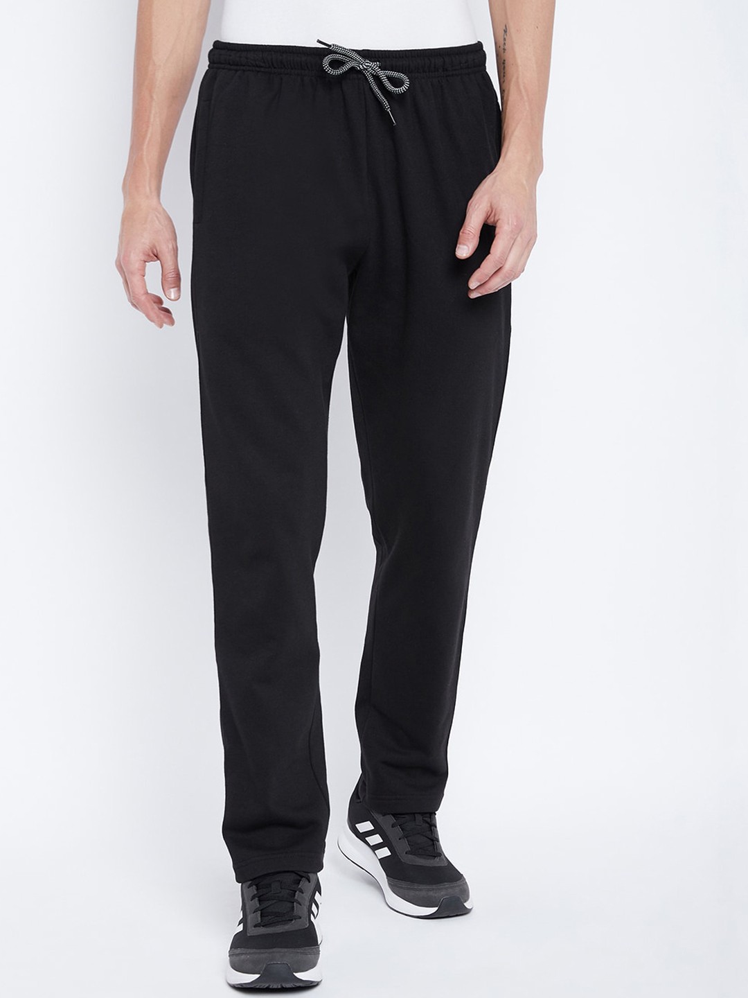 

Adobe Men Black Solid Track Pants