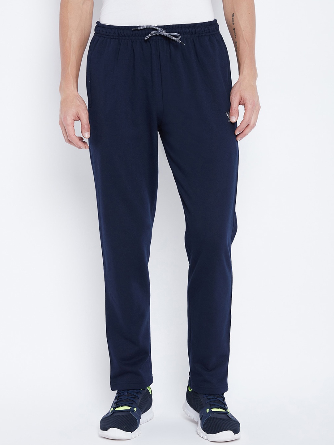

Adobe Men Navy Blue Solid Track Pants