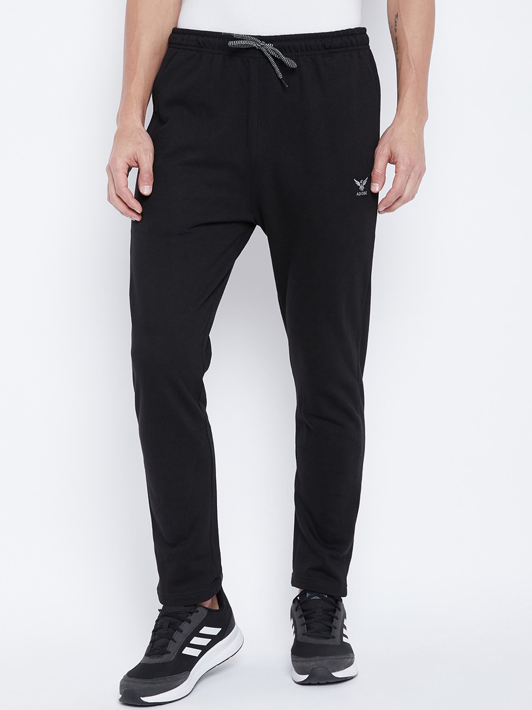 

Adobe Men Black Solid Track Pants