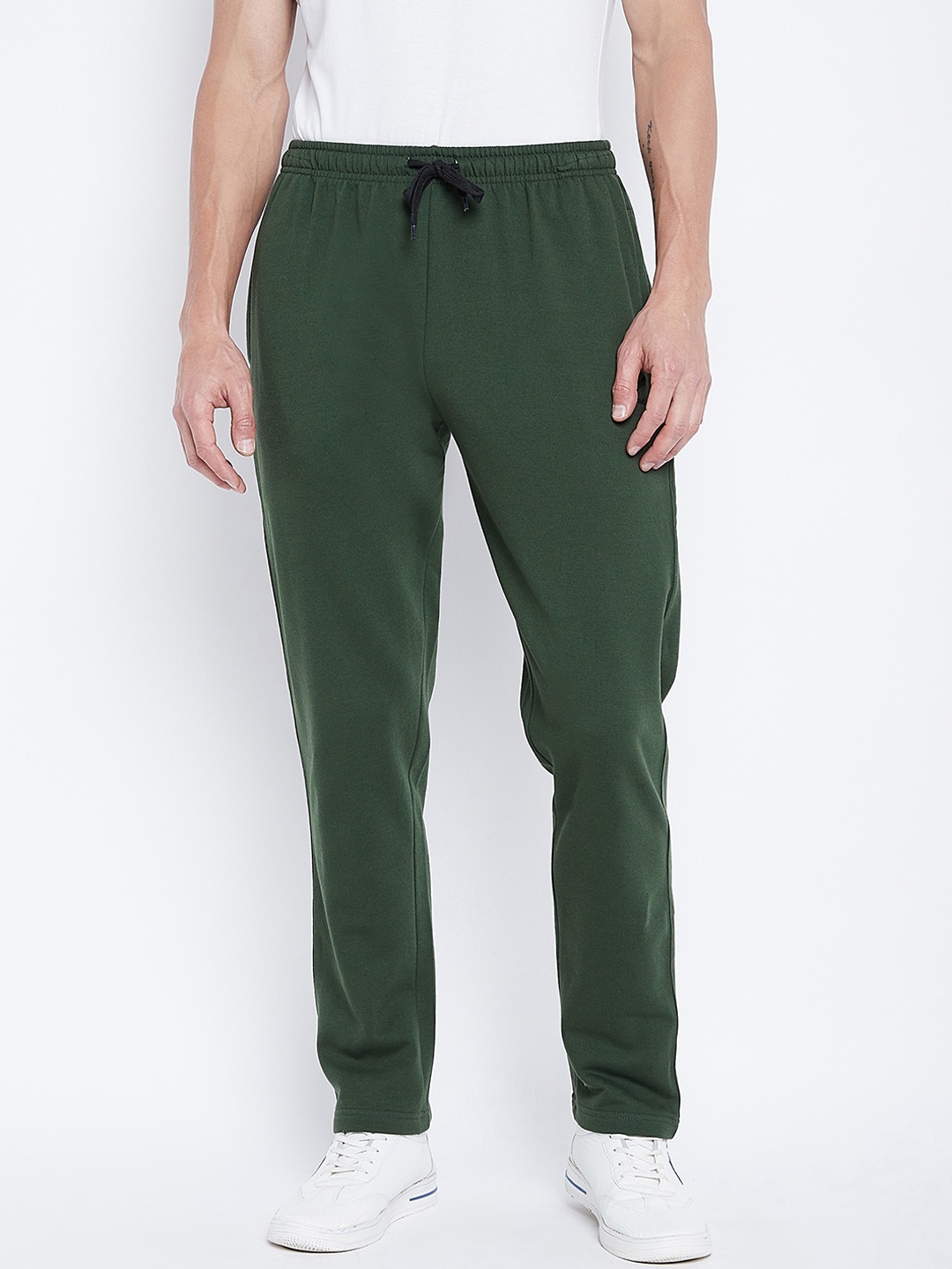 

Adobe Men Green Solid Track Pants