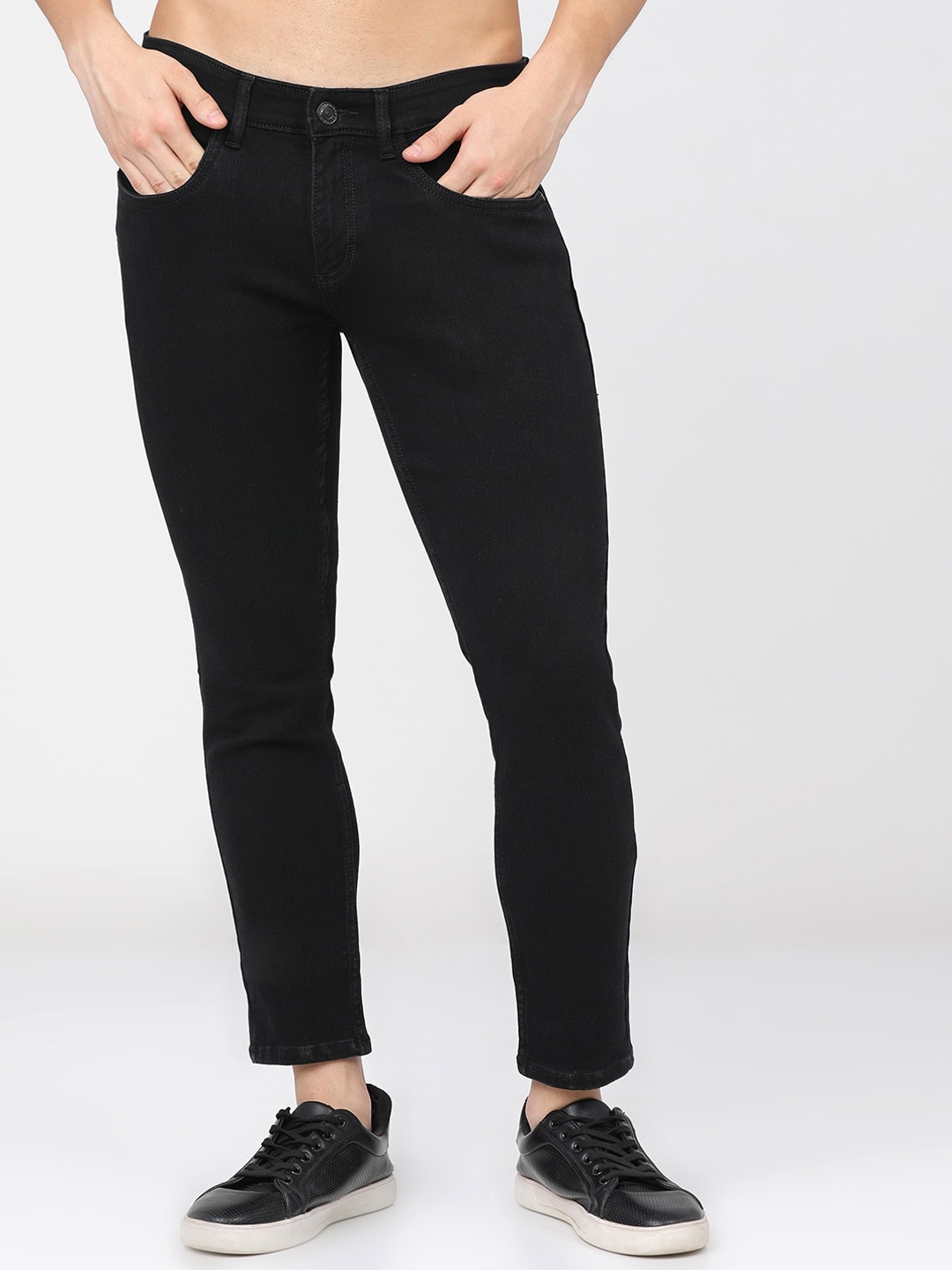 

HIGHLANDER Men Black Tapered Fit Stretchable Jeans