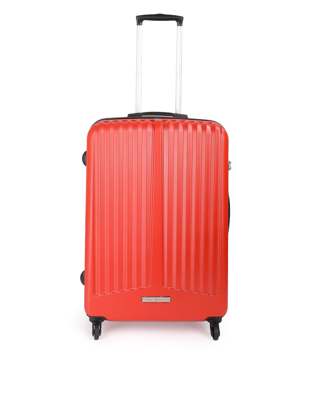 

Tommy Hilfiger Red Textured Medium Trolley Suitcase