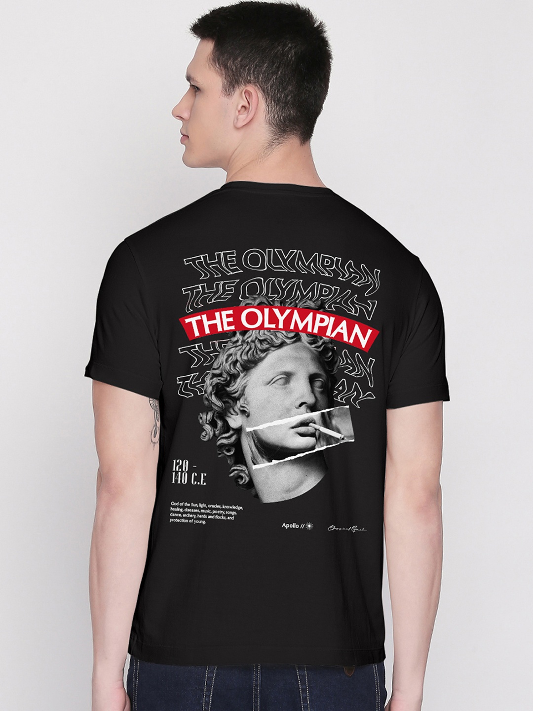 

THREADCURRY Men Black Typography Printed T-shirt