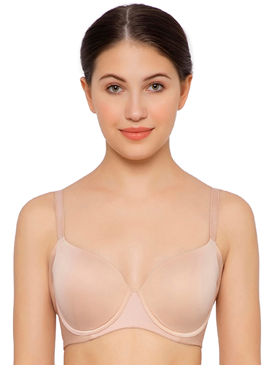 

Wacoal Beige Simply Be Solid Bra Underwired Lightly Padded