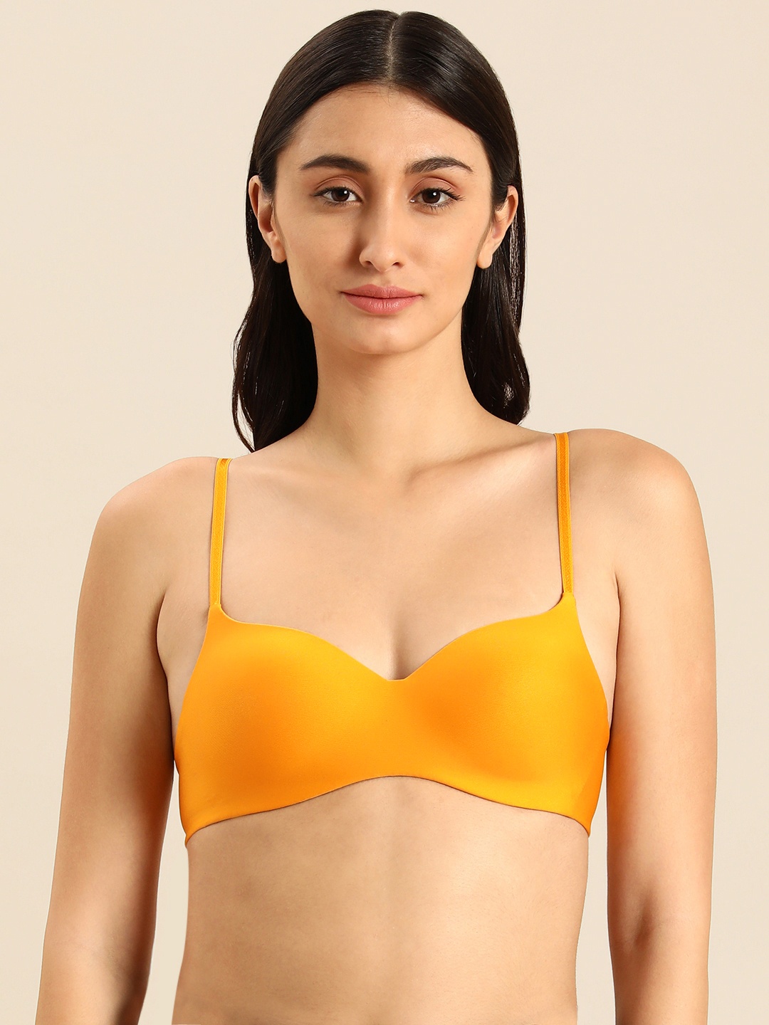 

Wacoal Orange Basic Mold Lightly Padded Bra All Day Comfort