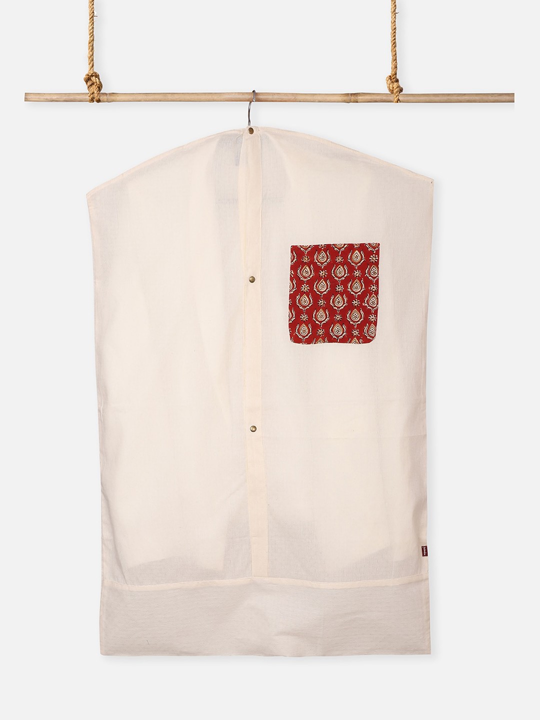 

Fabindia Unisex Cotton Front Open Hanger Cover, Multi