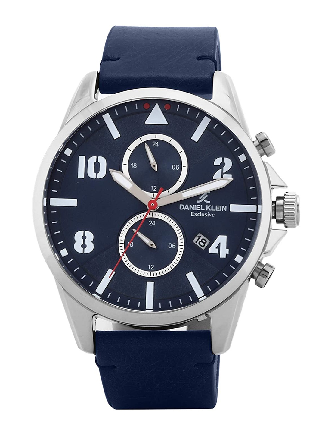 

Daniel Klein Men Blue Dial & Blue Leather Straps Analogue Watch