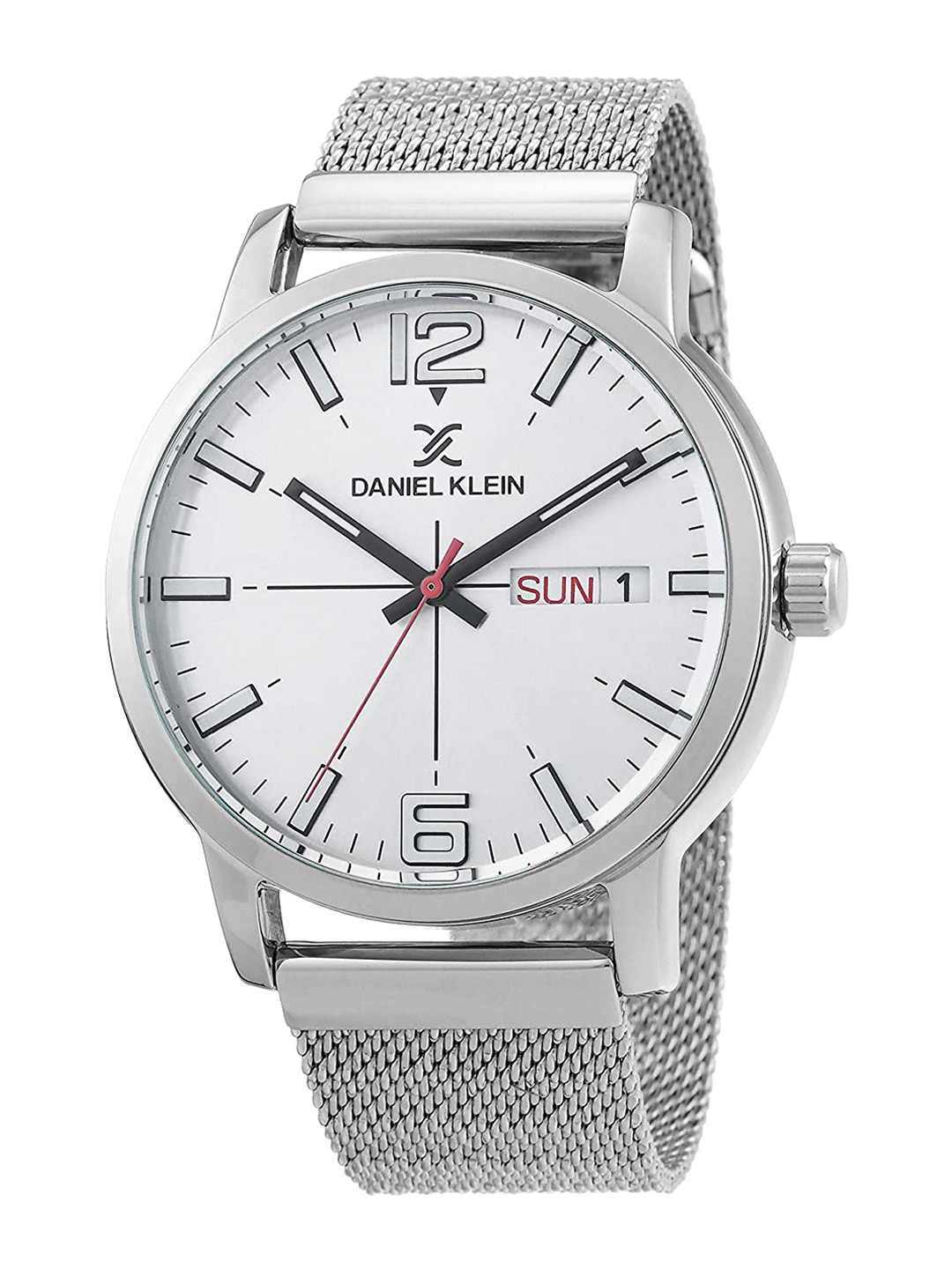 

Daniel Klein Men Silver-Toned Dial & Silver Toned Bracelet Style Straps Analogue Watch