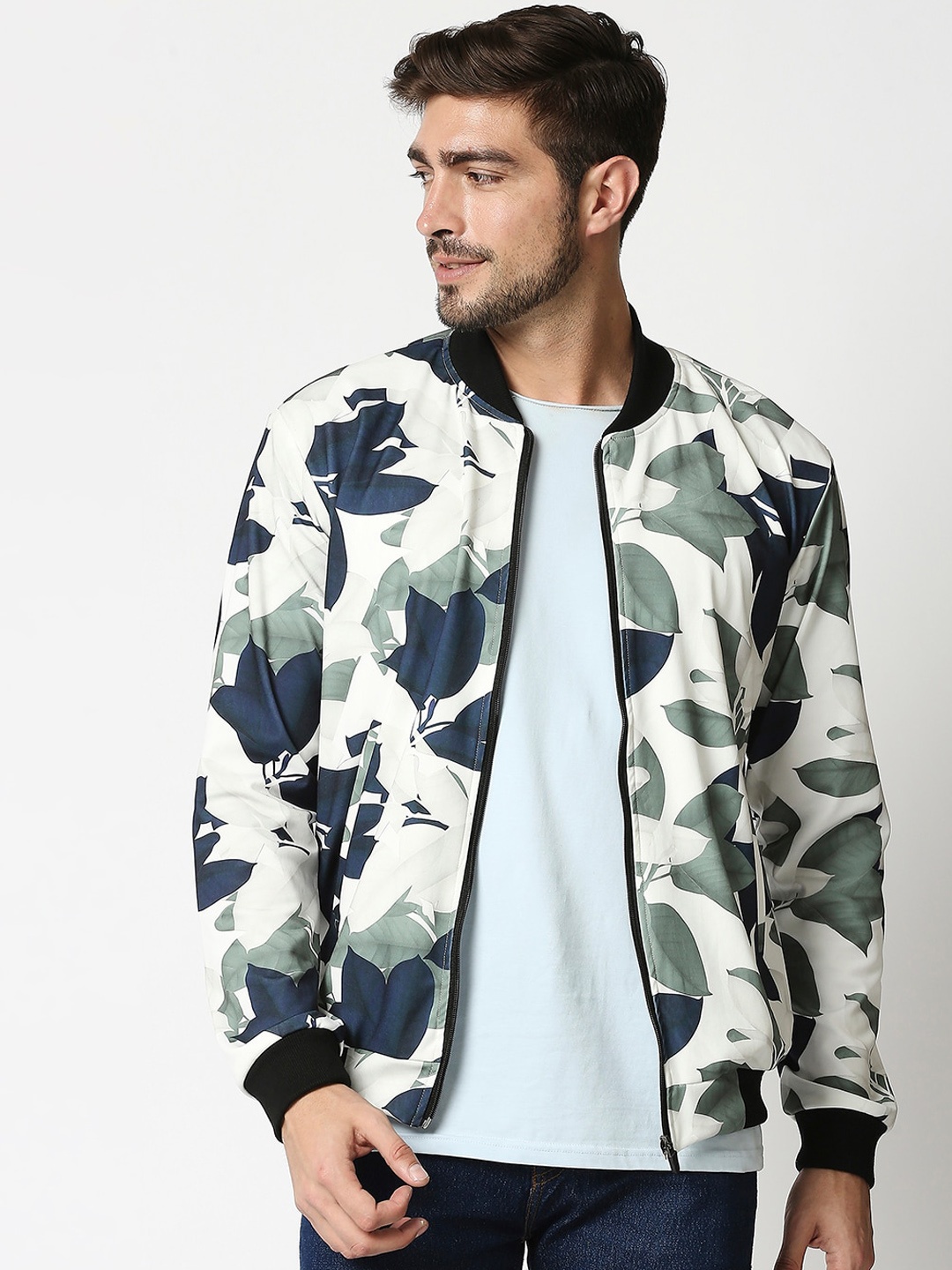 

High Star Men Multicoloured Bomber Jacket, Multi
