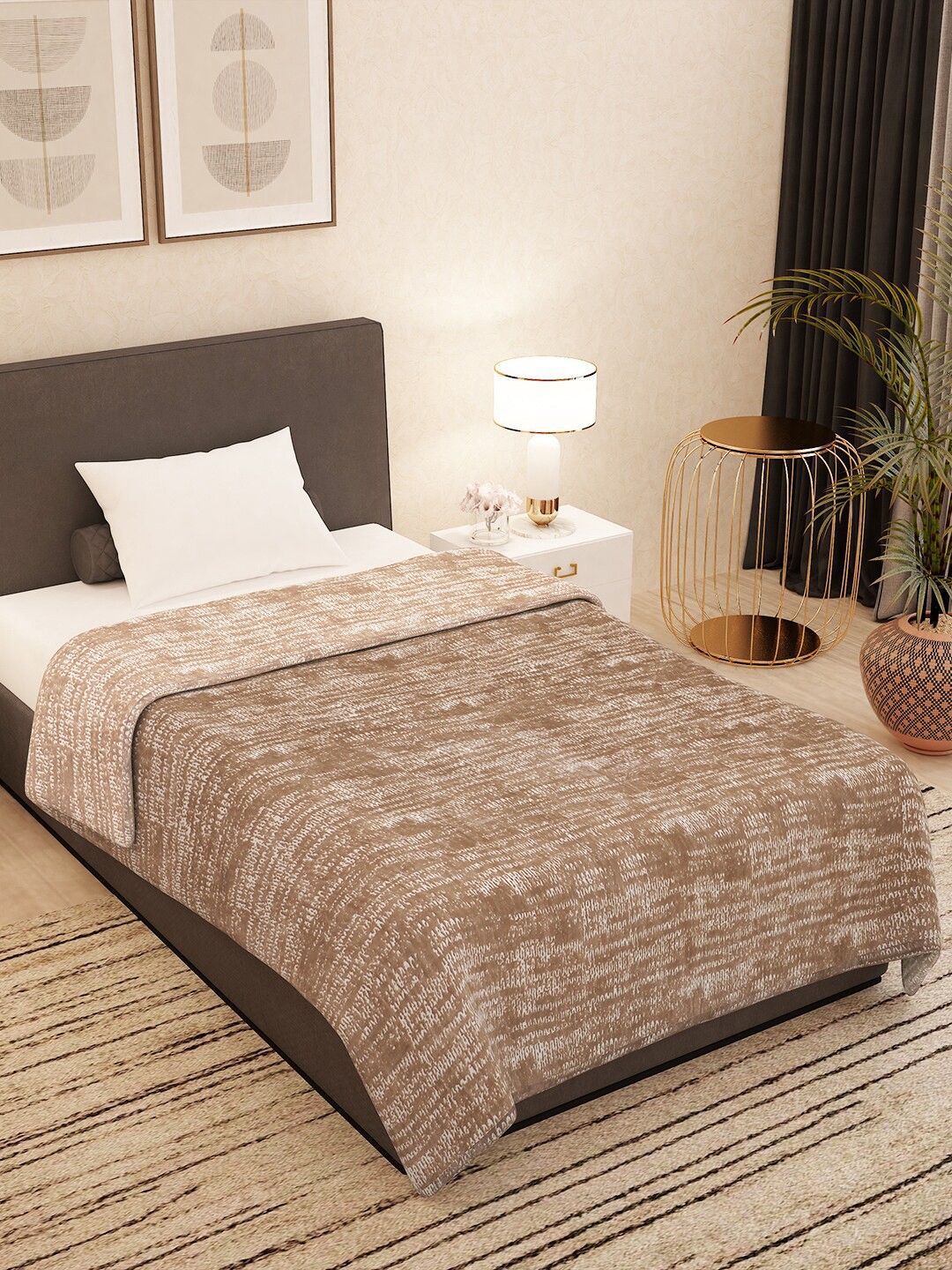 

Story@home Brown Heavy Winter 500 GSM Single Bed Blanket