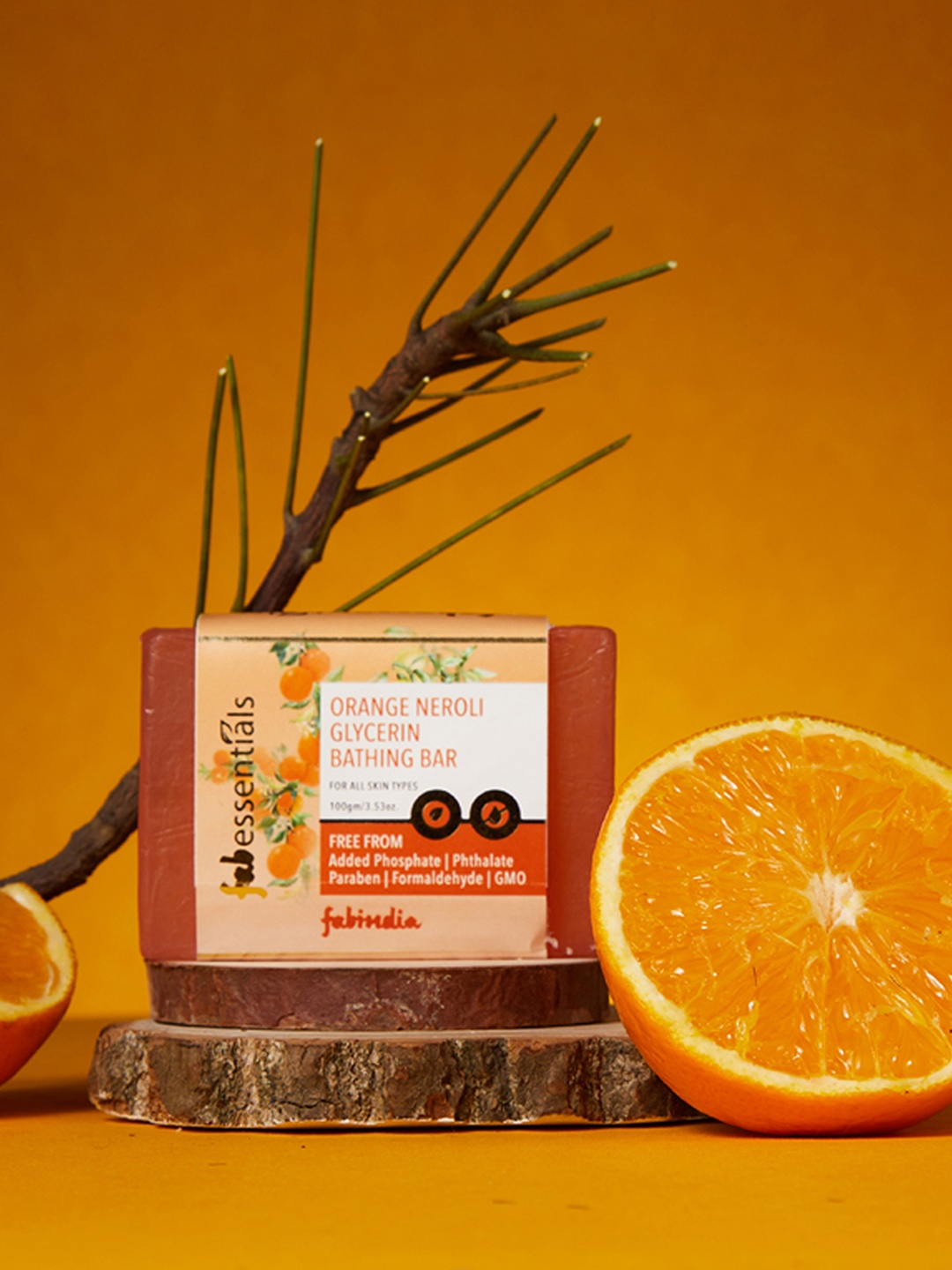 

Fabindia Fabessentials Orange Neroli Bathing Bar - 100g