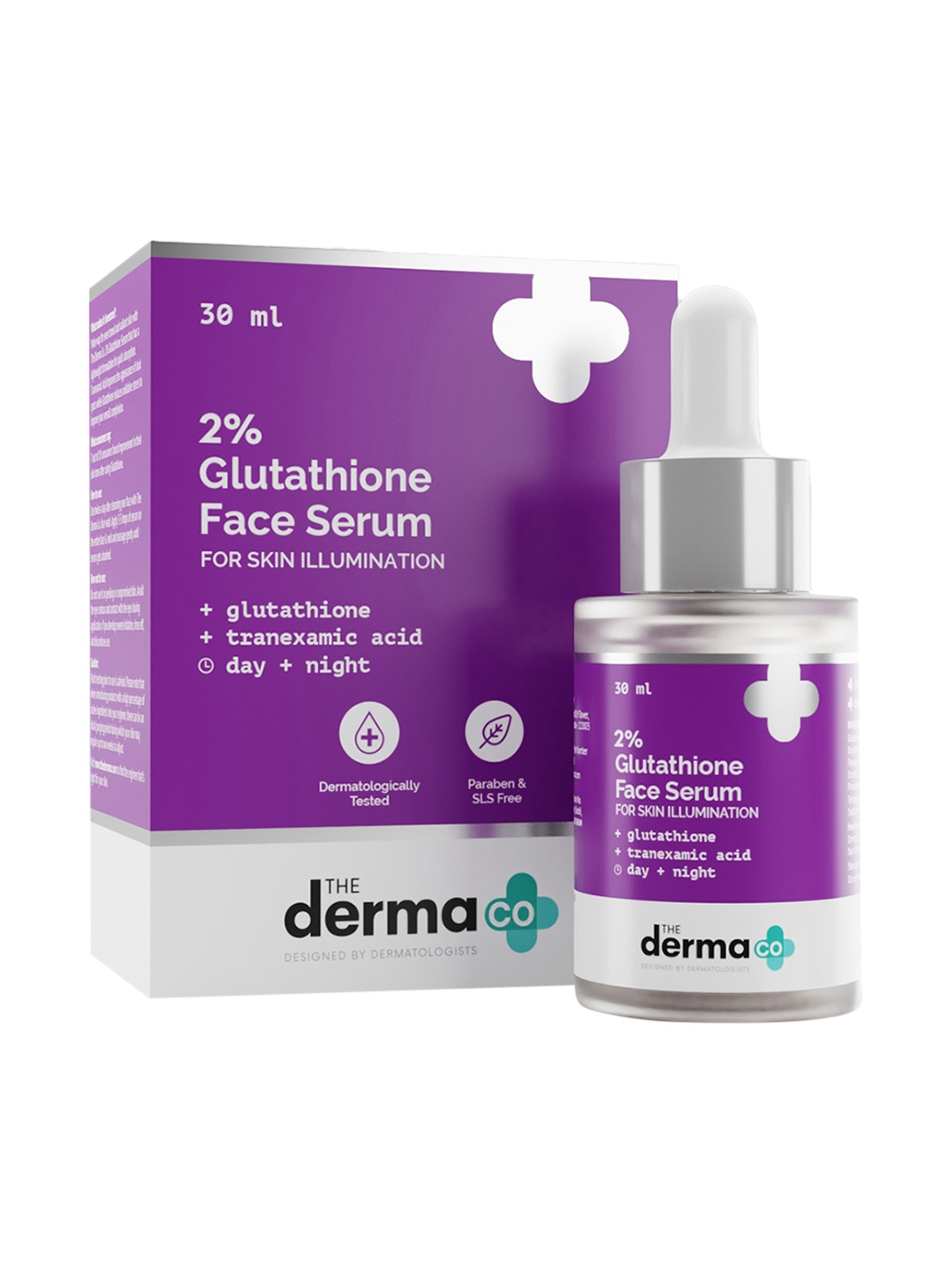 

The Derma co. 2% Glutathione Face Serum with Tranexamic Acid For Skin Illumination - 30ml, White