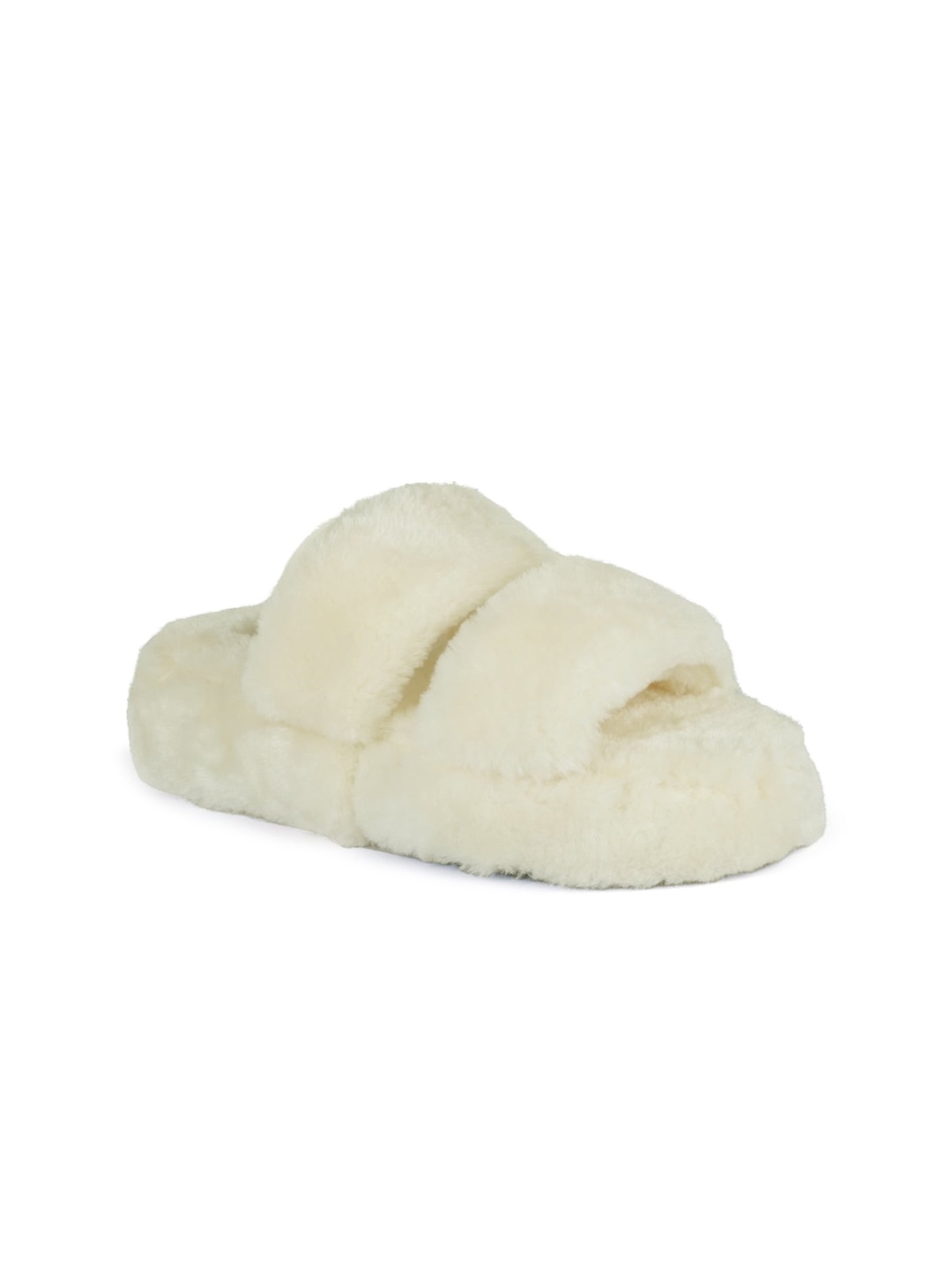 

London Rag Women Beige Fur Sliders