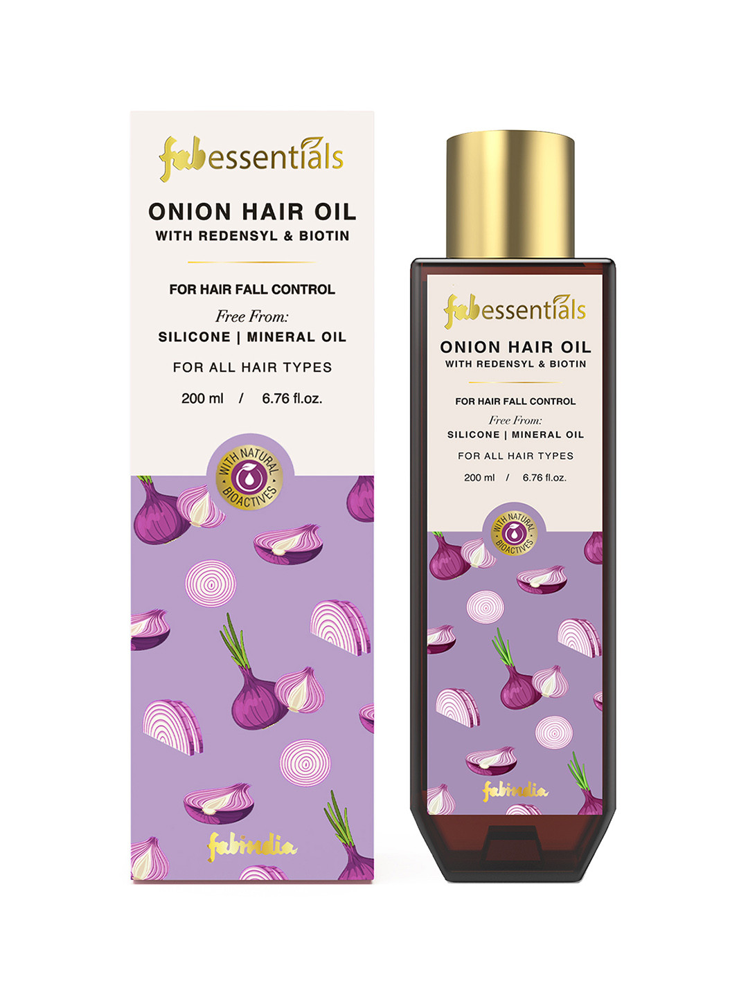 

Fabindia Red Onion Black Seed Oil - 200ml, Yellow