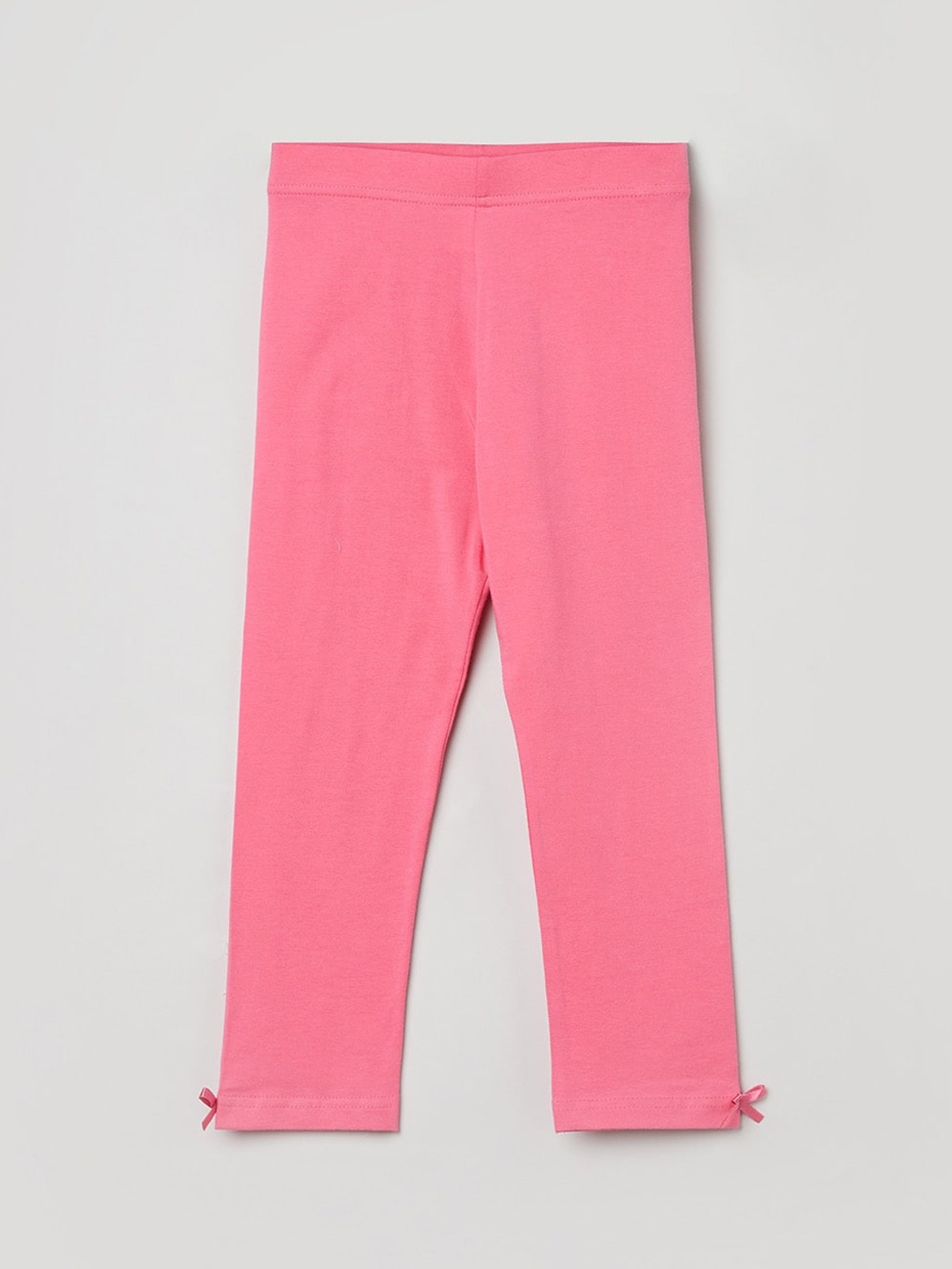 

max Girls Pink Solid Leggings