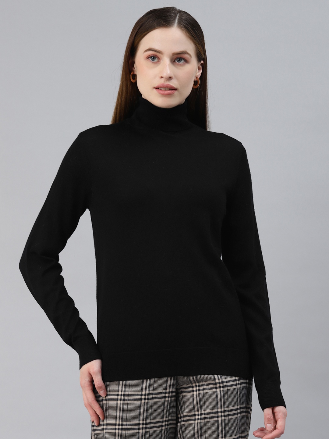 

Marks & Spencer Women Black Solid Pullover