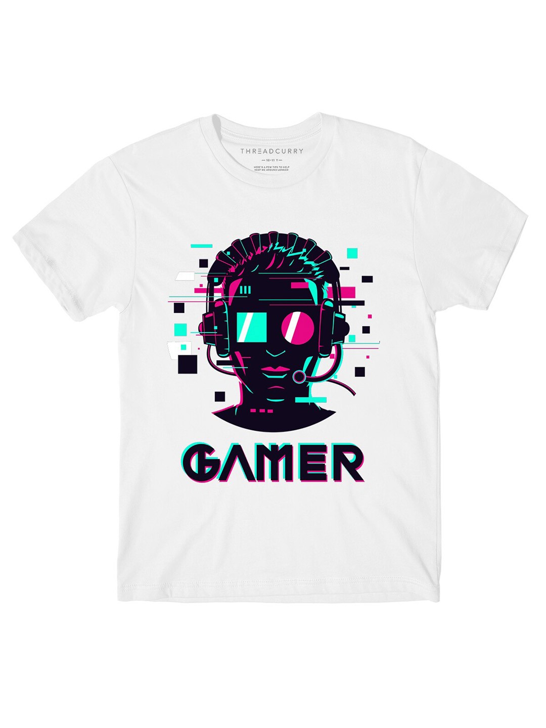 

THREADCURRY Boys White Typography Printed Outdoor T-shirt