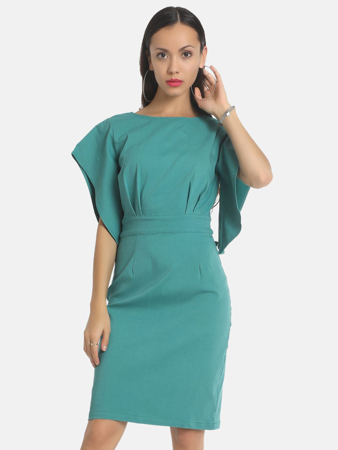 

AARA Green Sheath Dress