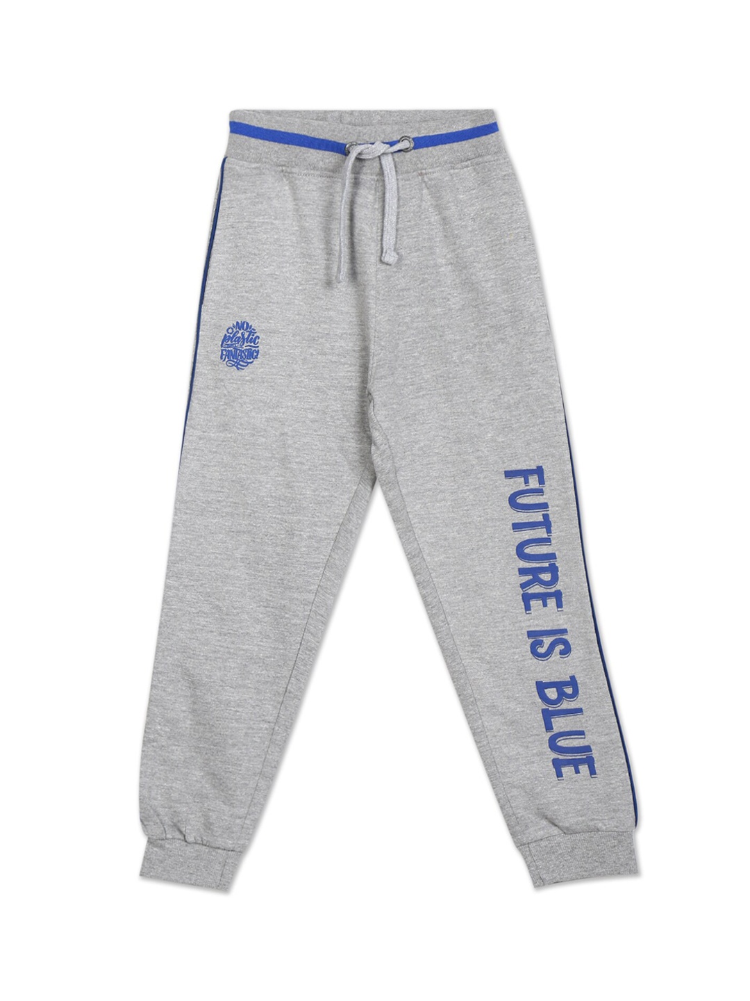 

Cherokee Boys Grey Solid Cotton Joggers
