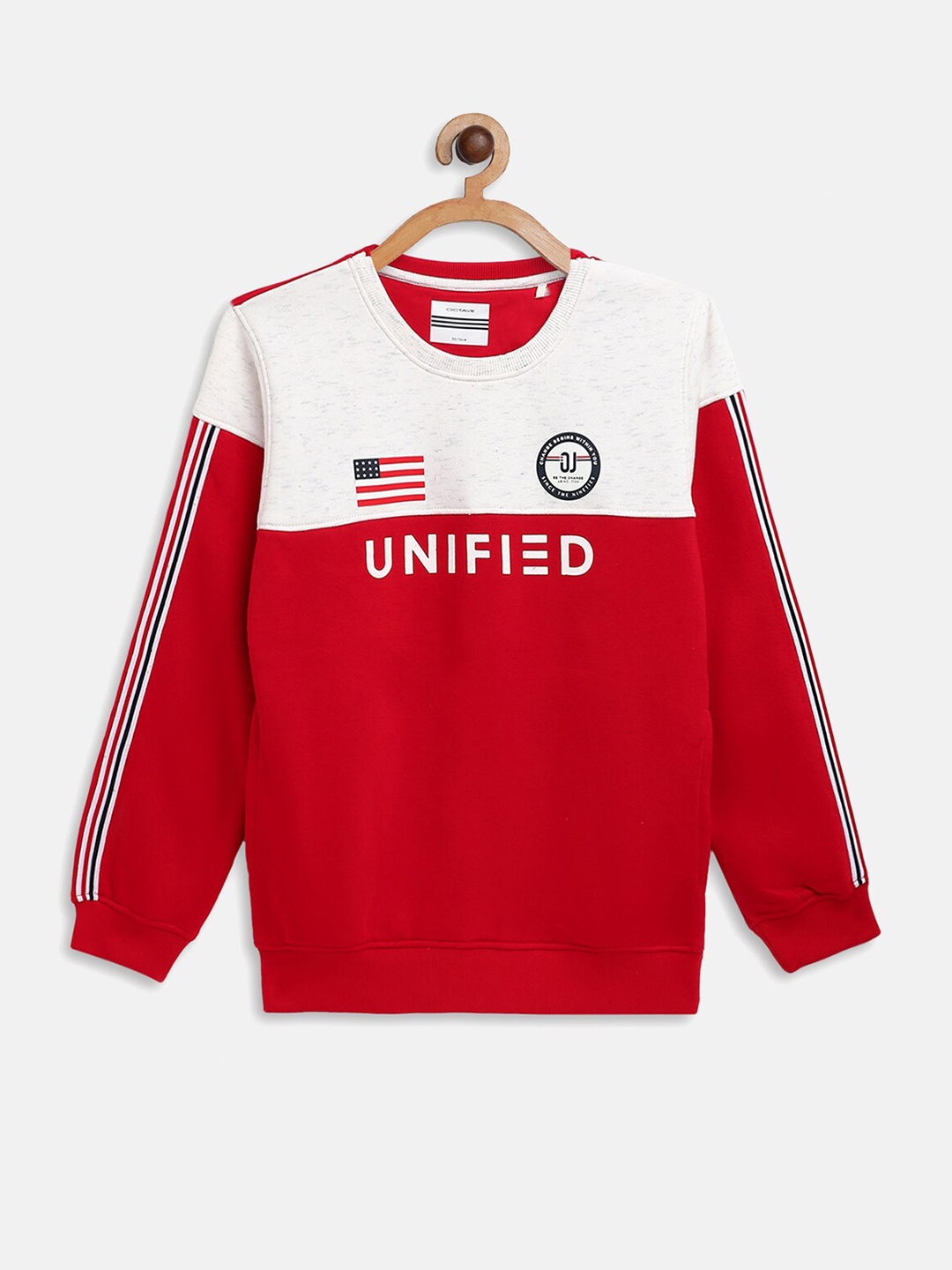 

Octave Boys Red Colourblocked Sweatshirt