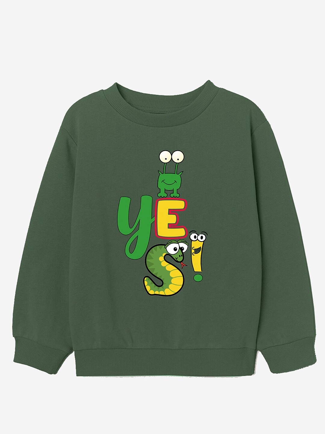 

Naughty Ninos Boys Olive Green Printed Sweatshirt