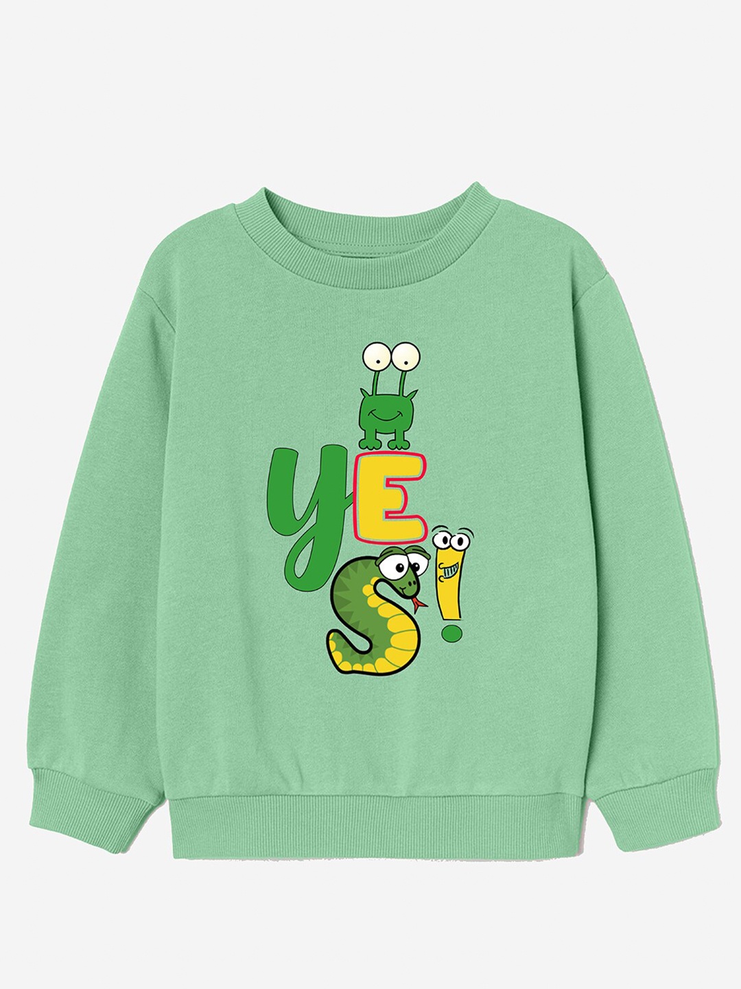 

Naughty Ninos Boys Sea Green Printed Sweatshirt