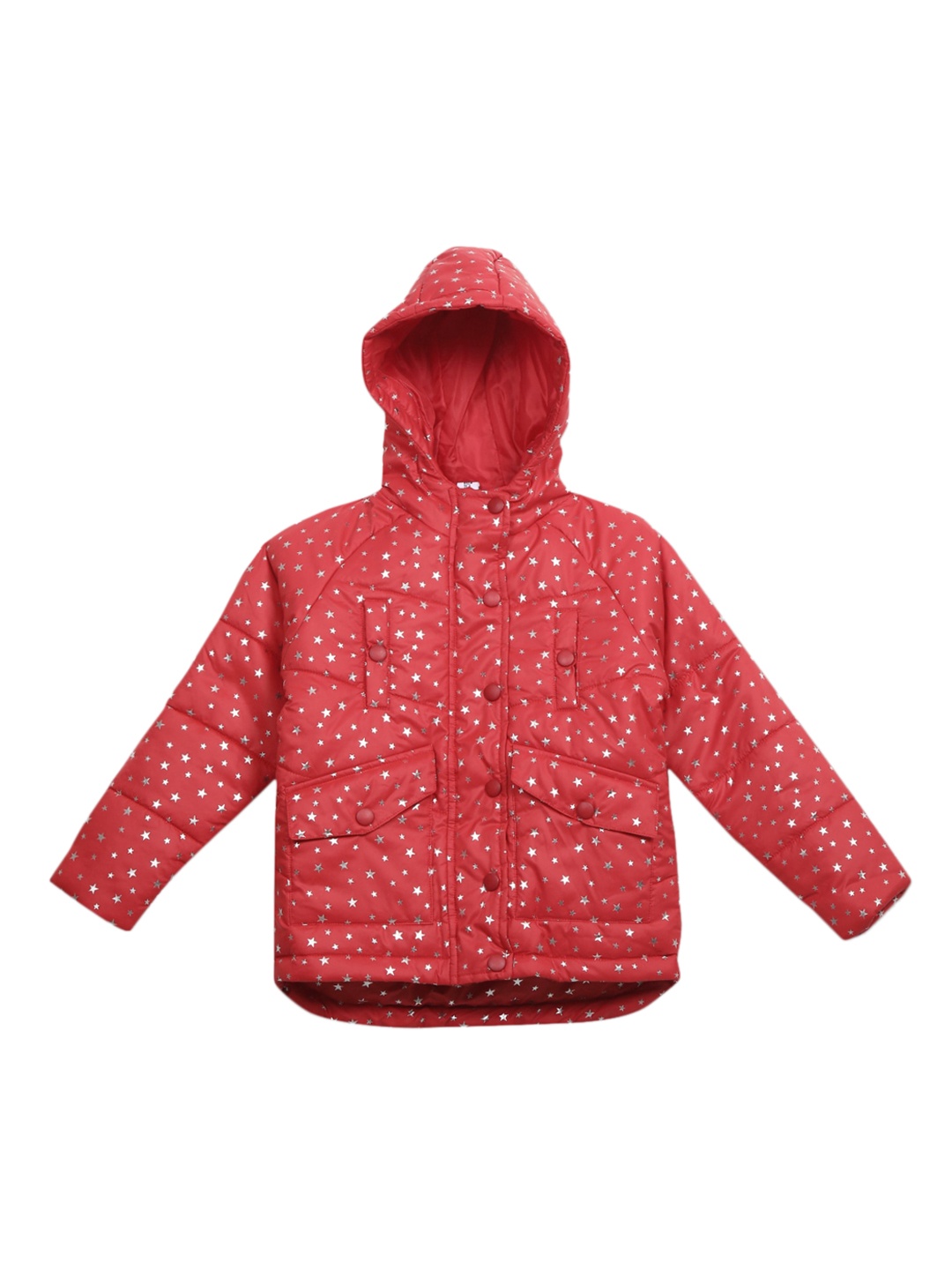 

Cherokee Girls Red Geometric Open Front Jacket