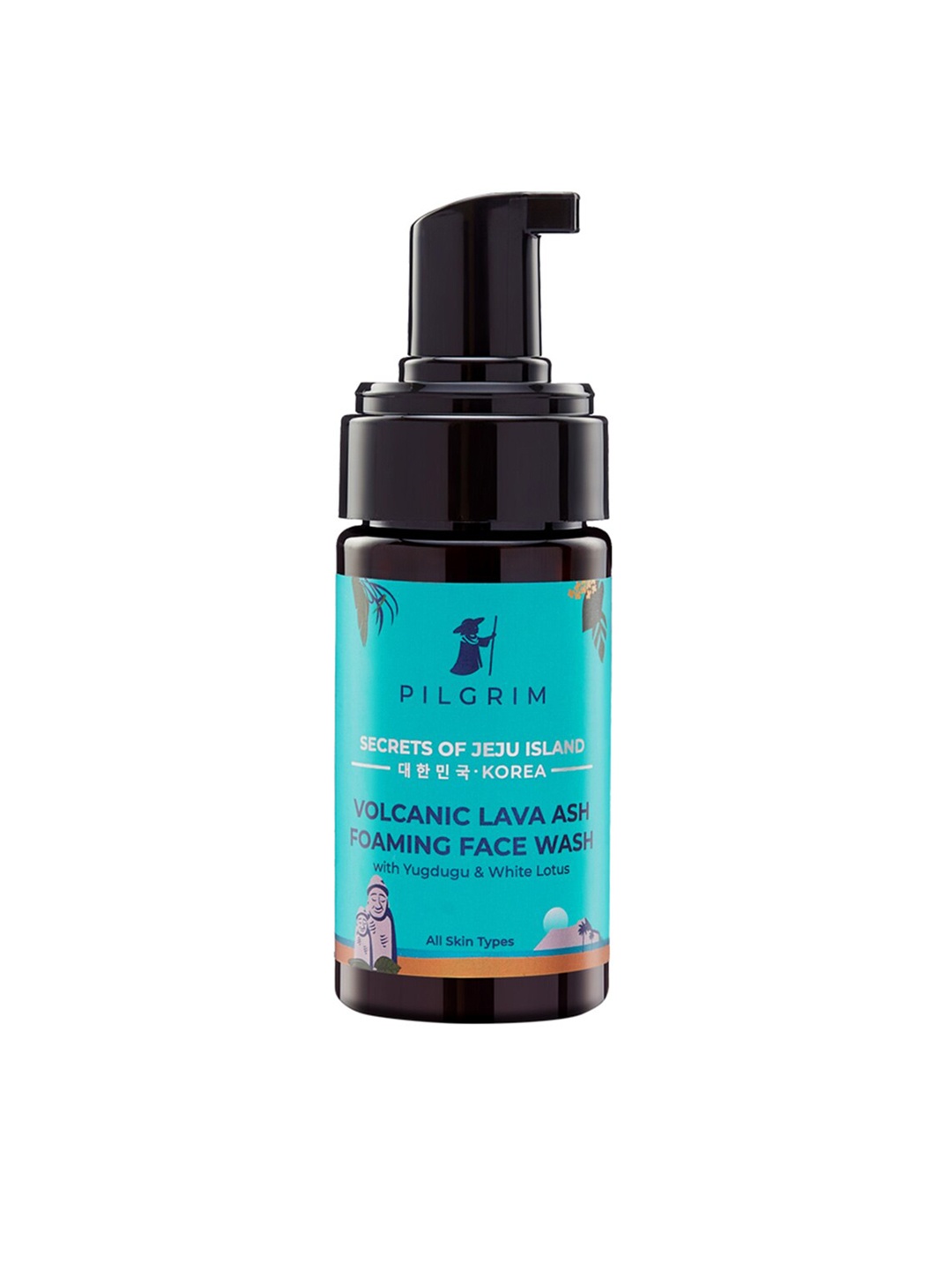 

Pilgrim Jeju Volcanic Lava Ash Foaming Face Wash for Oily Acne-Prone Skin - 120 ml, Blue