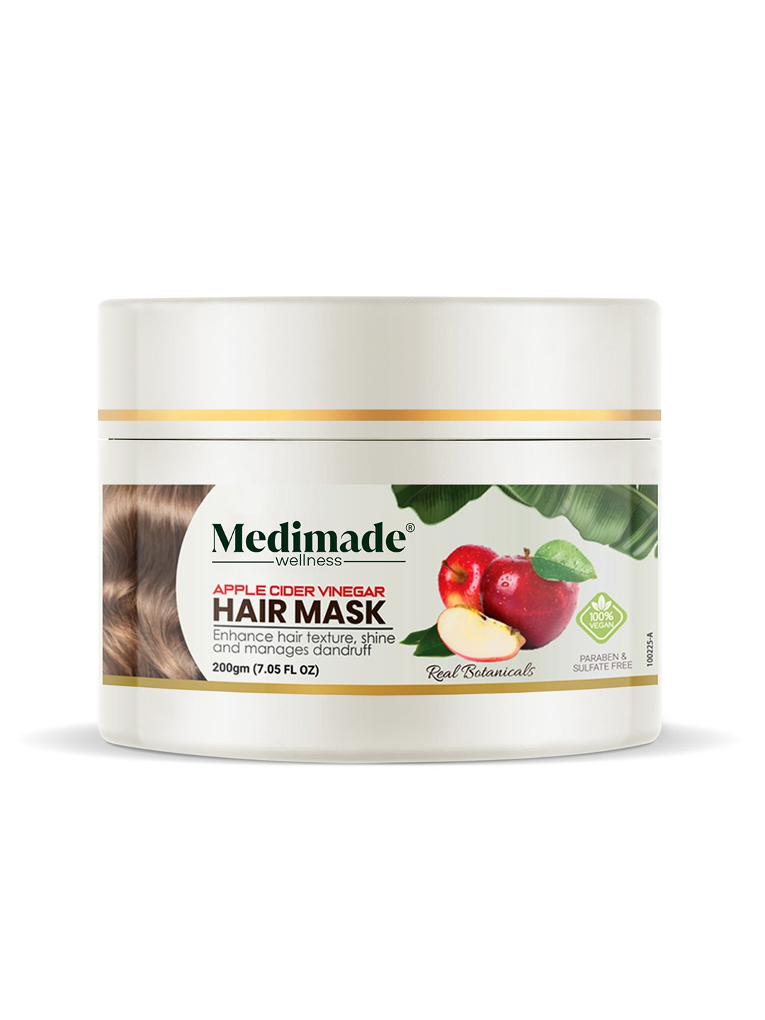 

Medimade Unisex Organic Apple Cider Vinegar Hair Mask 200 gm, White