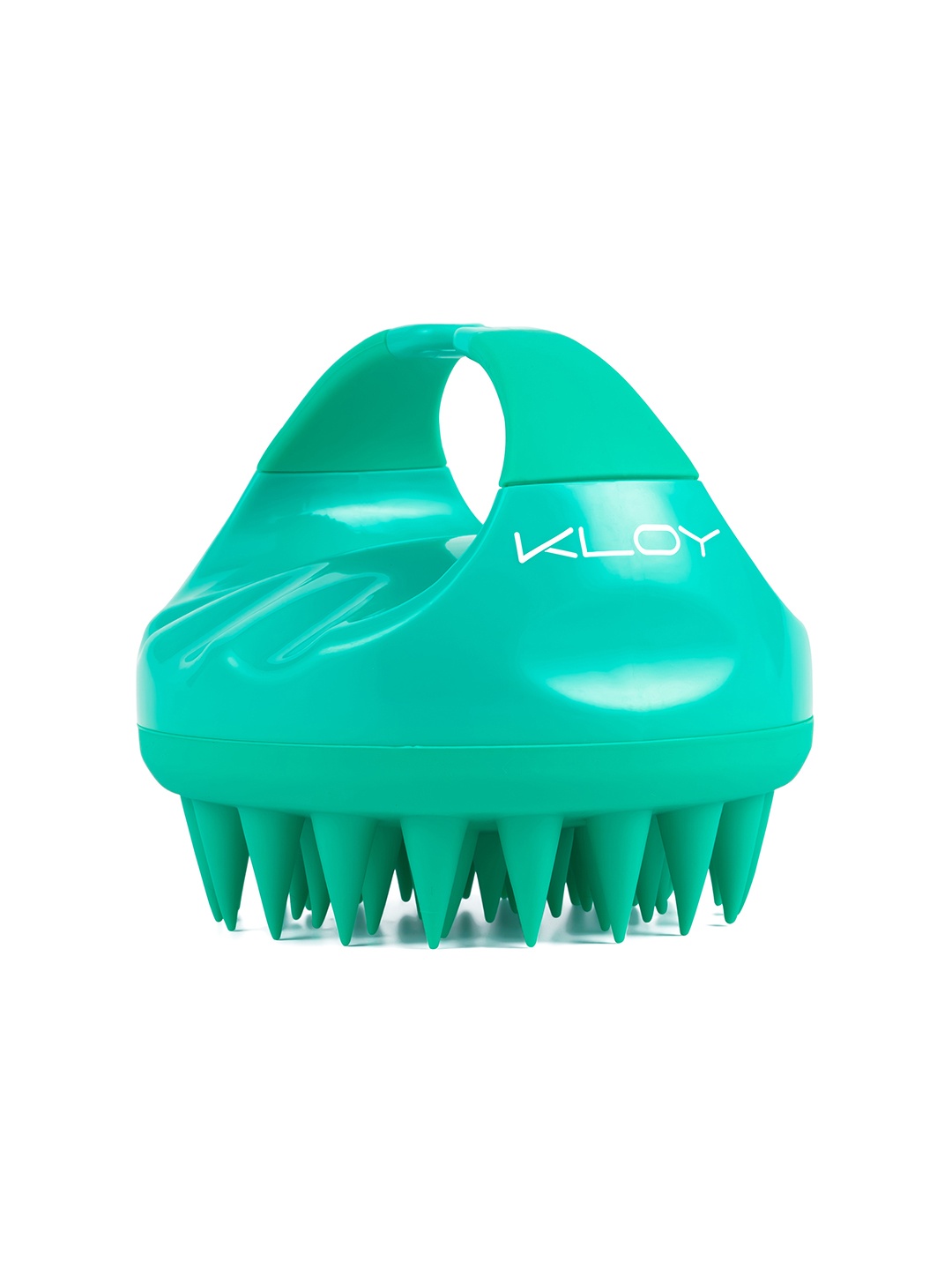

KLOY Hair Scalp Massager Exfoliator Shampoo Brush With Soft Silicone Bristles, Green