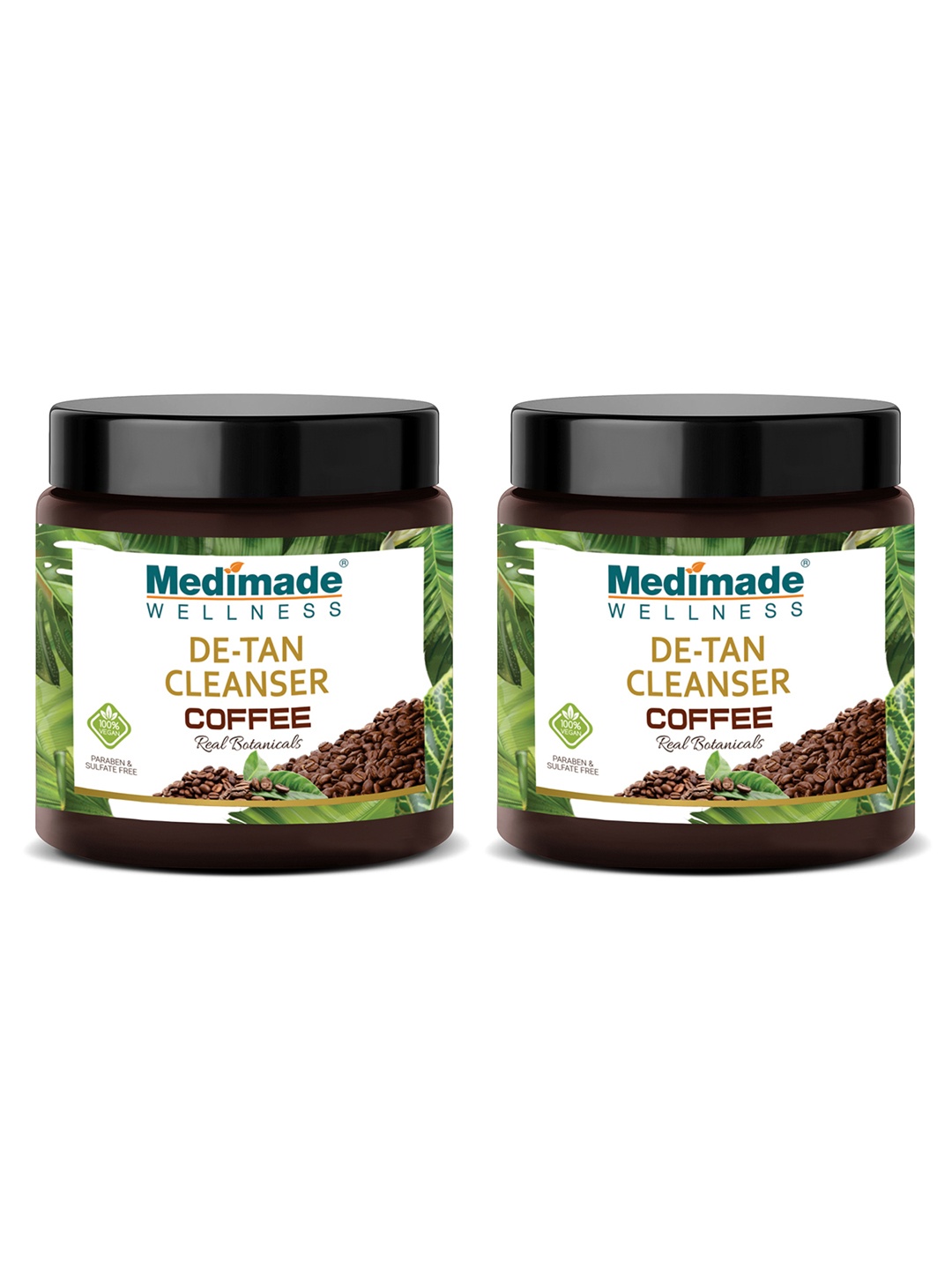 

Medimade Pack of 2 Coffee De-Tan Cleanser -100 Each, Coffee brown
