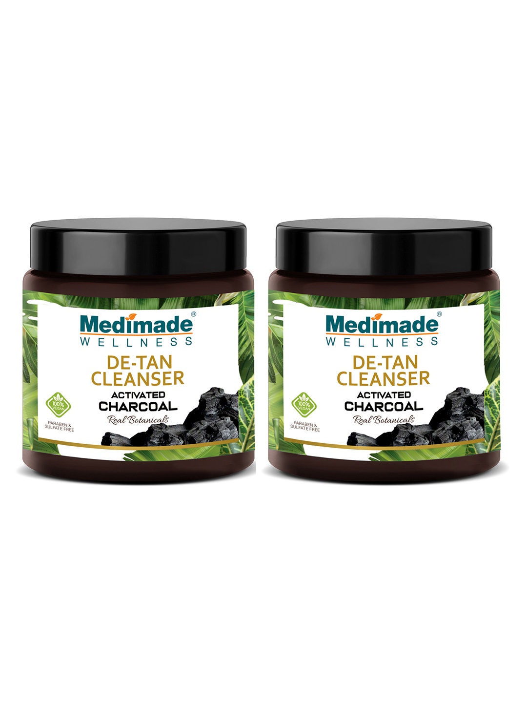 

Medimade Set Of 2 Activated Charcoal De-Tan Cleansers