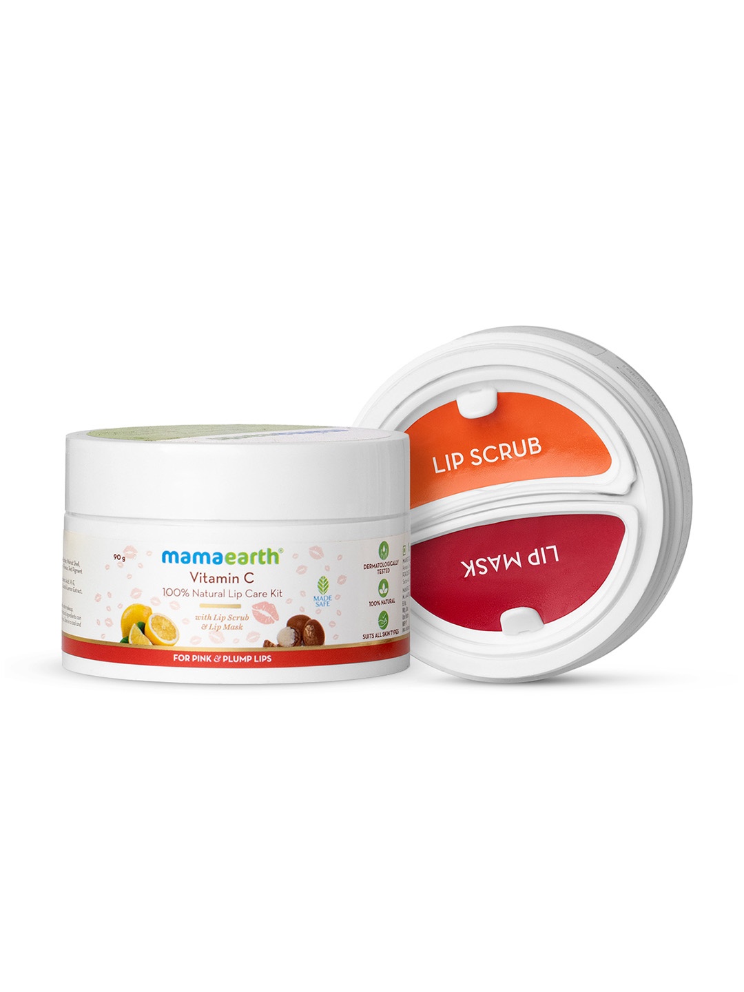 

Mamaearth Vitamin C 100% Natural Lip Care Kit - 90g, White