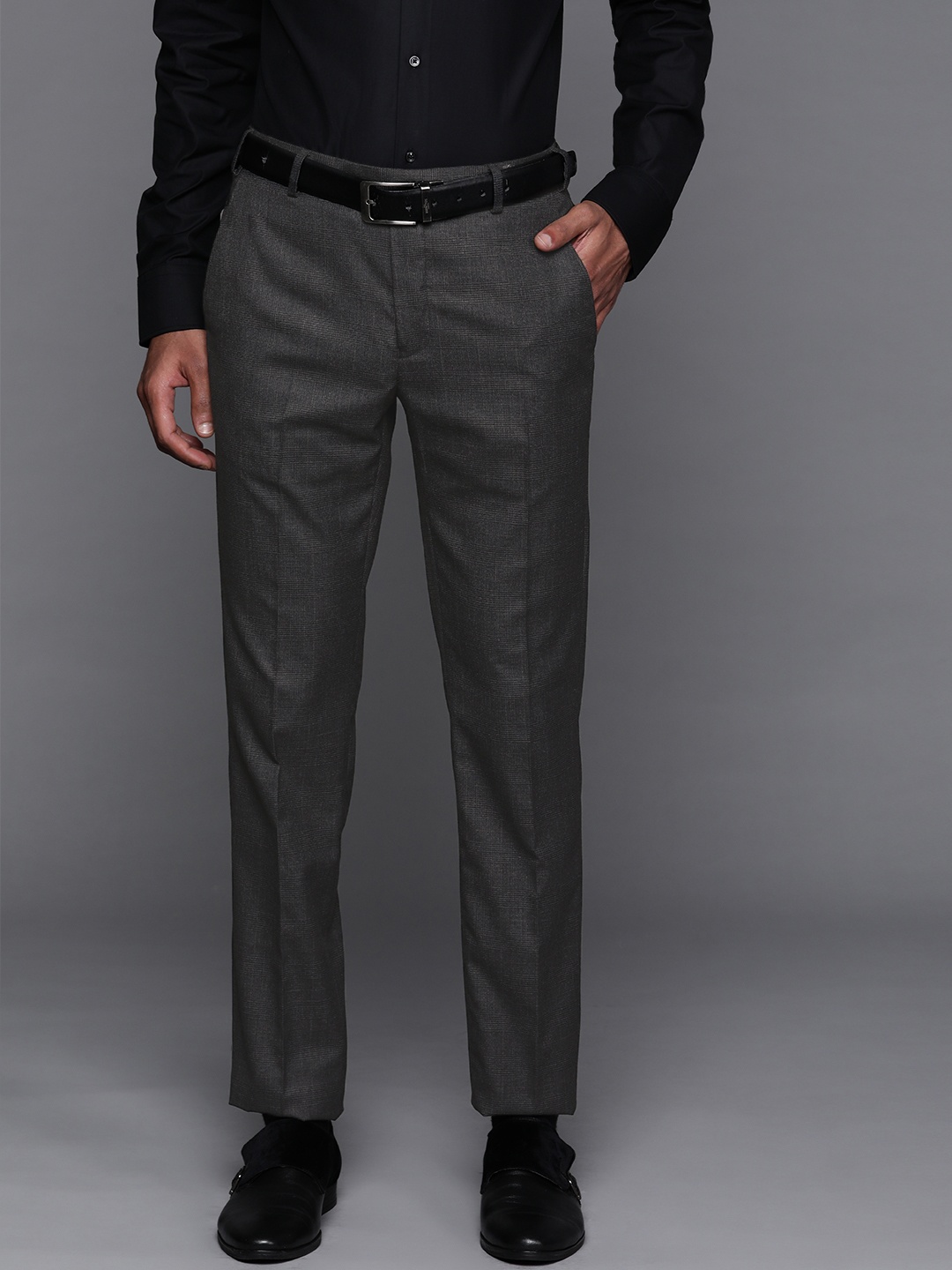 

Raymond Men Grey Slim Fit Formal Trousers