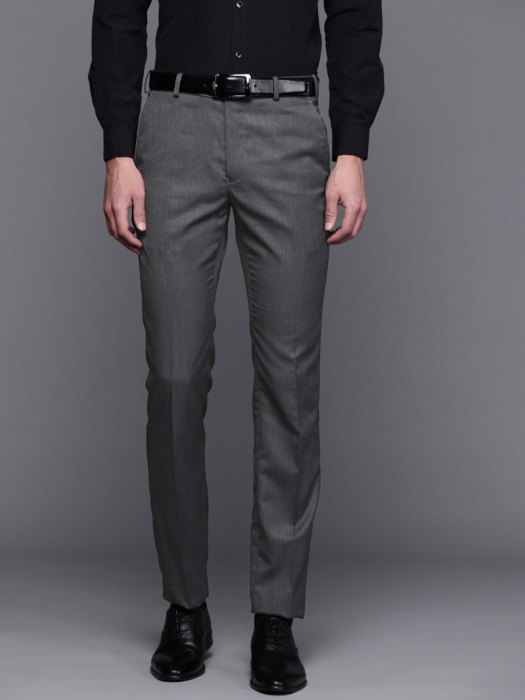 

Raymond Men Grey Slim Fit Formal Trousers
