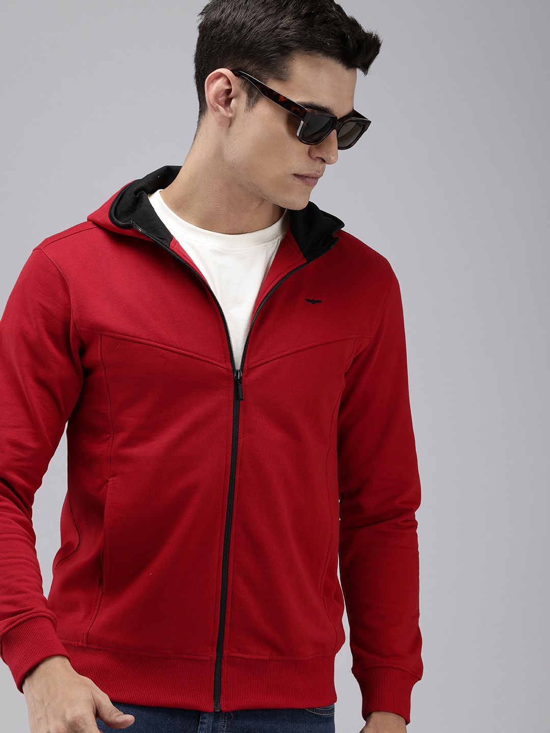 

Park Avenue Slim Fit Hooded Sweatshirt, Red