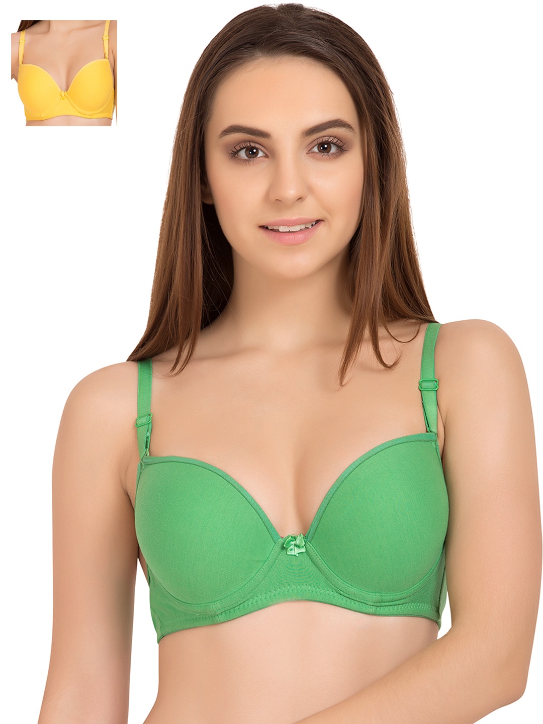 

Tweens Pack of 2 T-shirt Bras TW-2601, Green