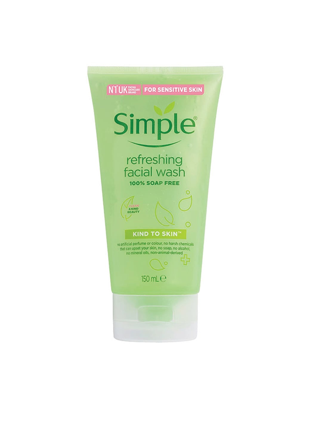 

Simple Kind to Skin Refreshing Facial Wash 150 ml, Green