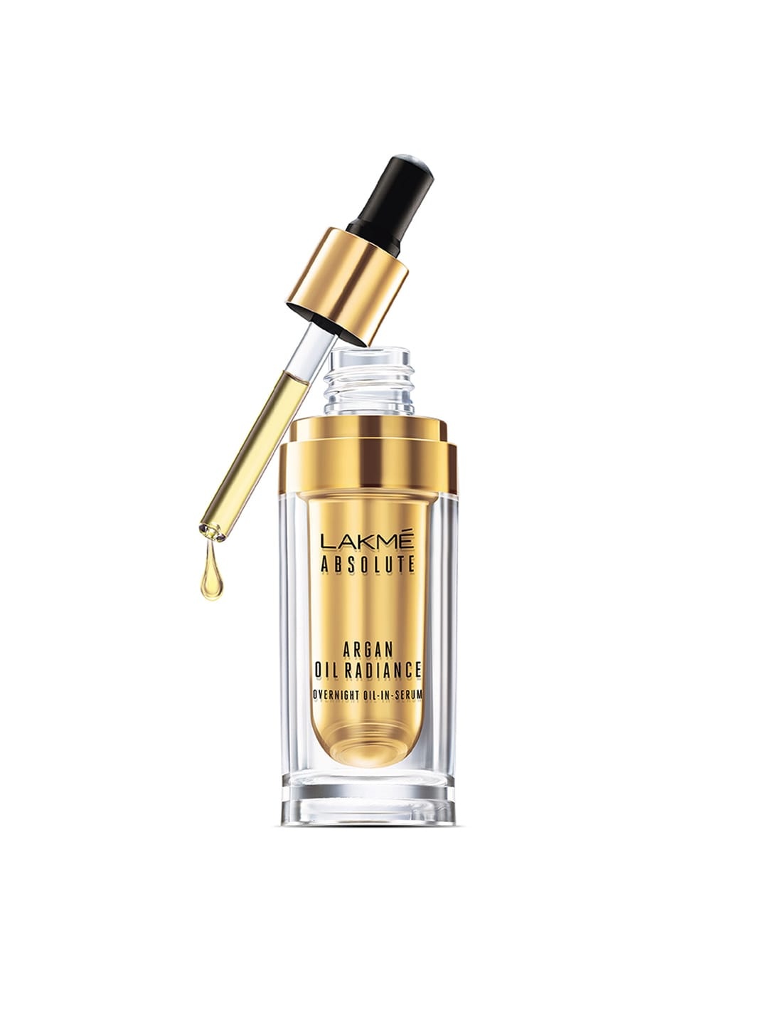 

Lakme Absolute Argan Oil Radiance Overnight Oil-in-Serum 15 ml, Gold