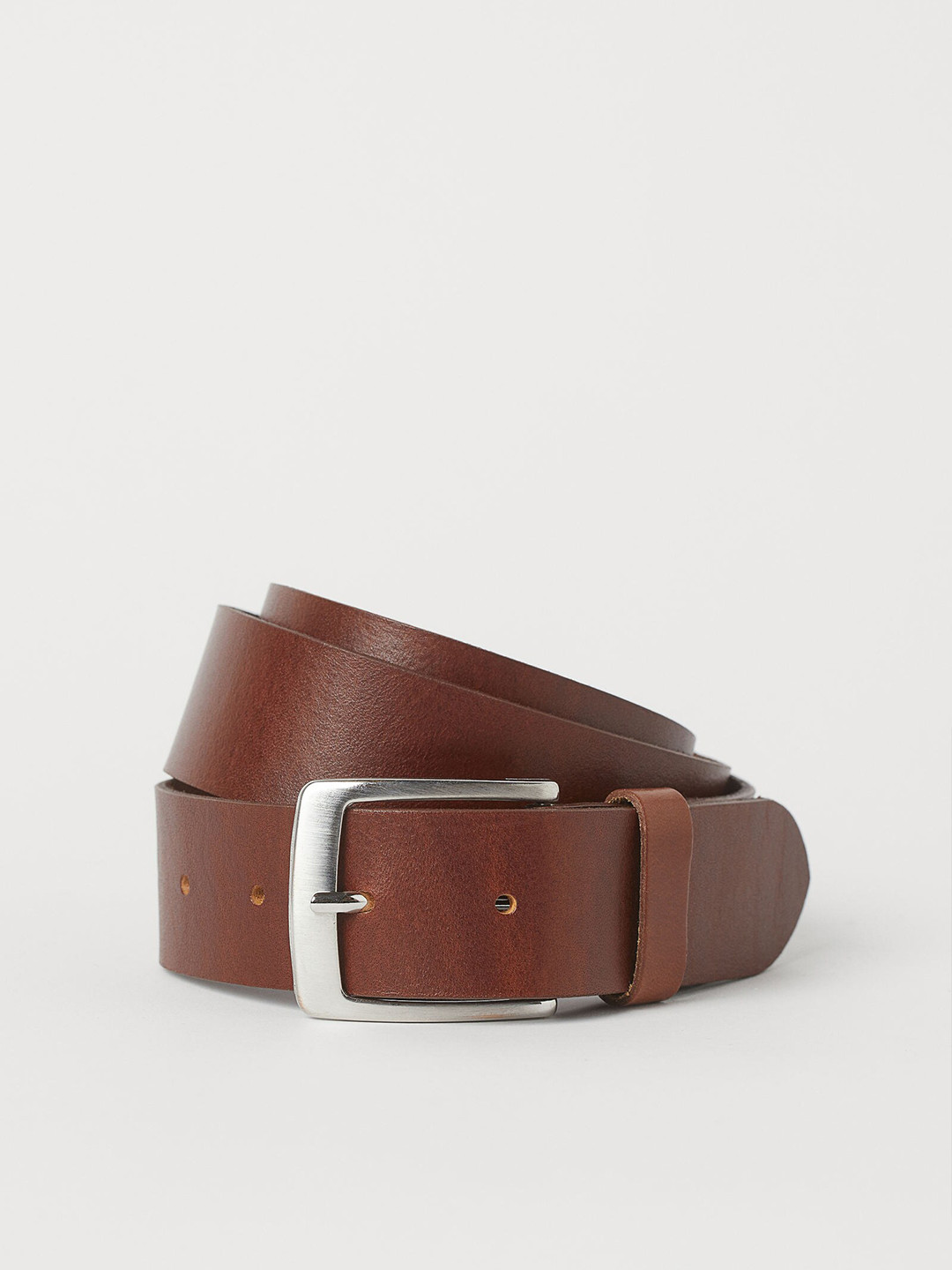 

H&M Men Brown Solid Leather Belt