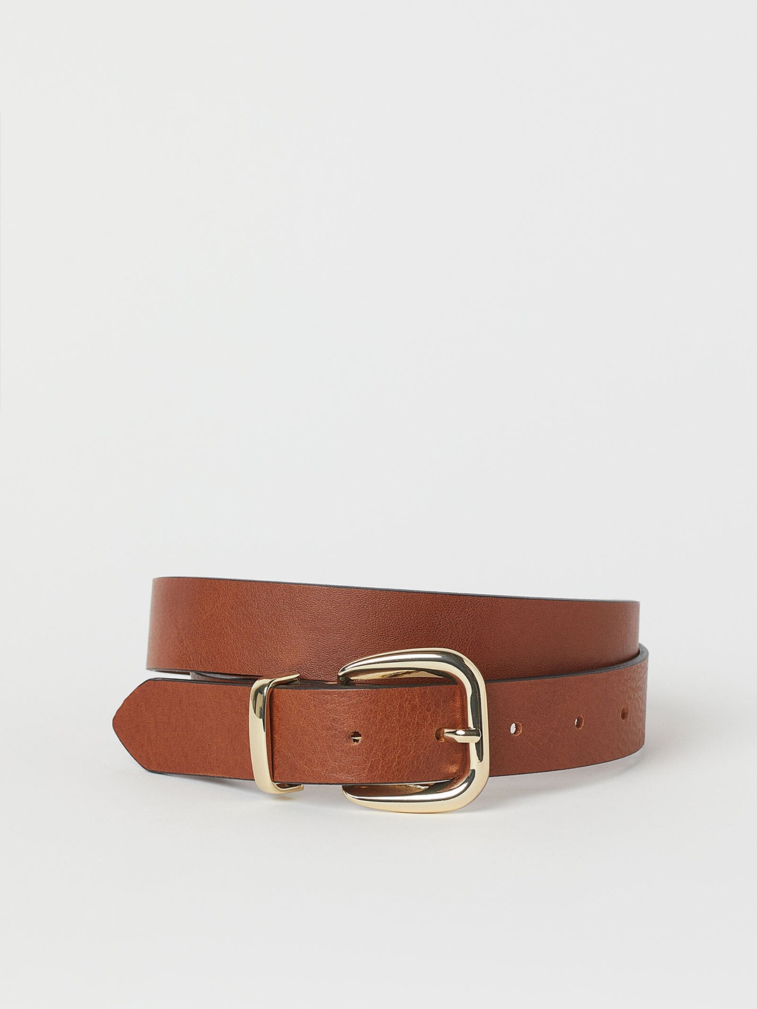 

H&M Women Brown Solid Leather Belt
