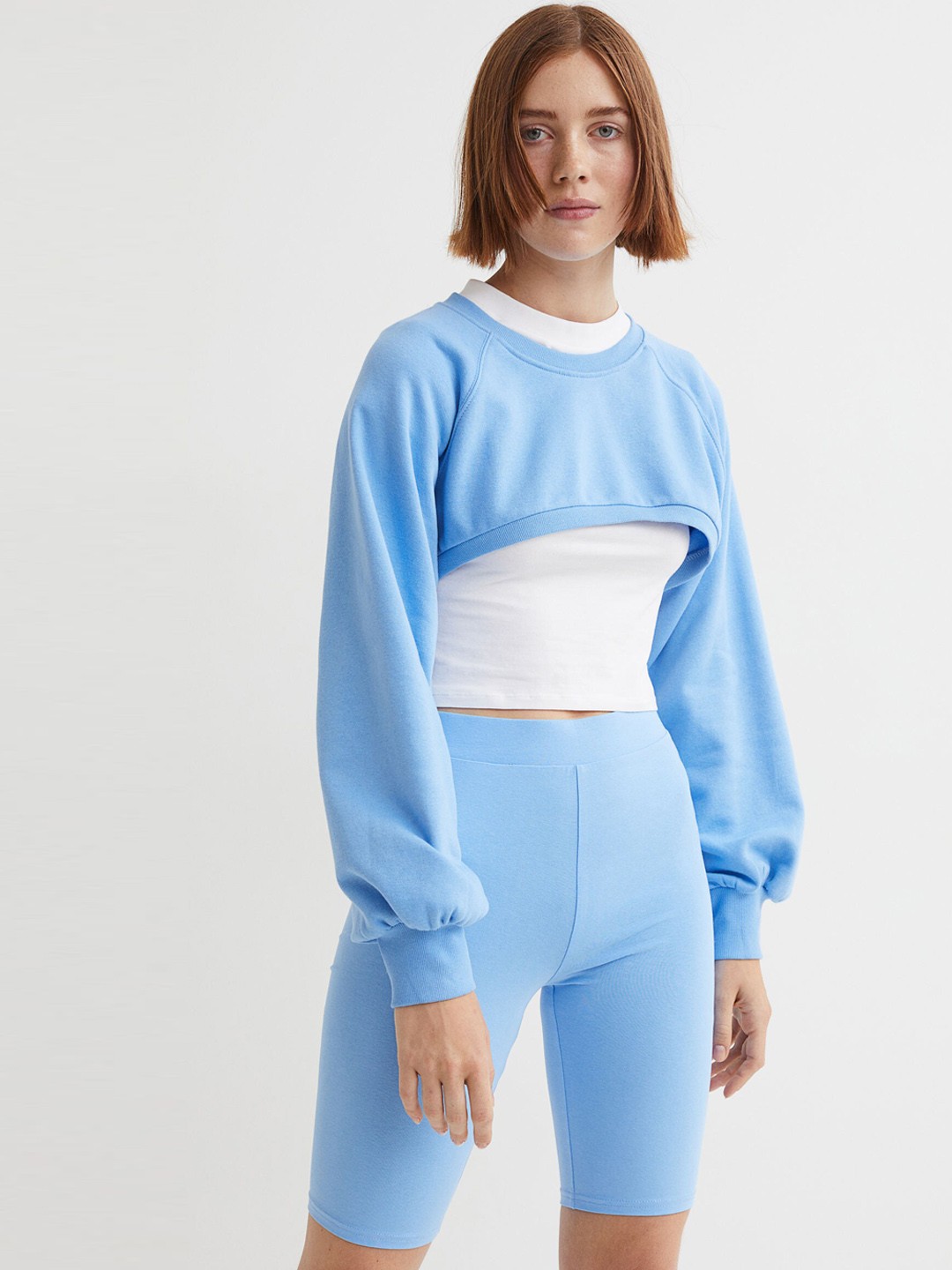 

H&M Woman Blue Biker shorts