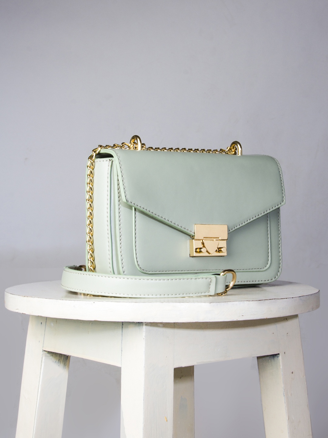 

Kazo Green PU Structured Sling Bag