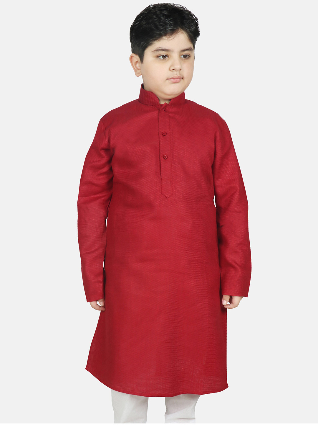 

SG YUVRAJ Boys Maroon Thread Work Kurta