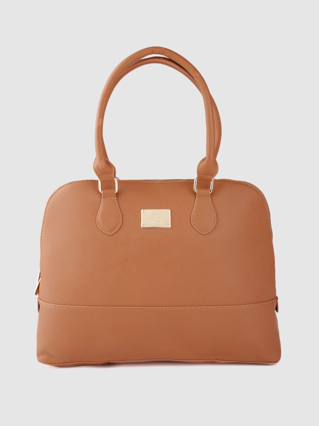 

Van Heusen Tan Brown Structured Handheld Bag