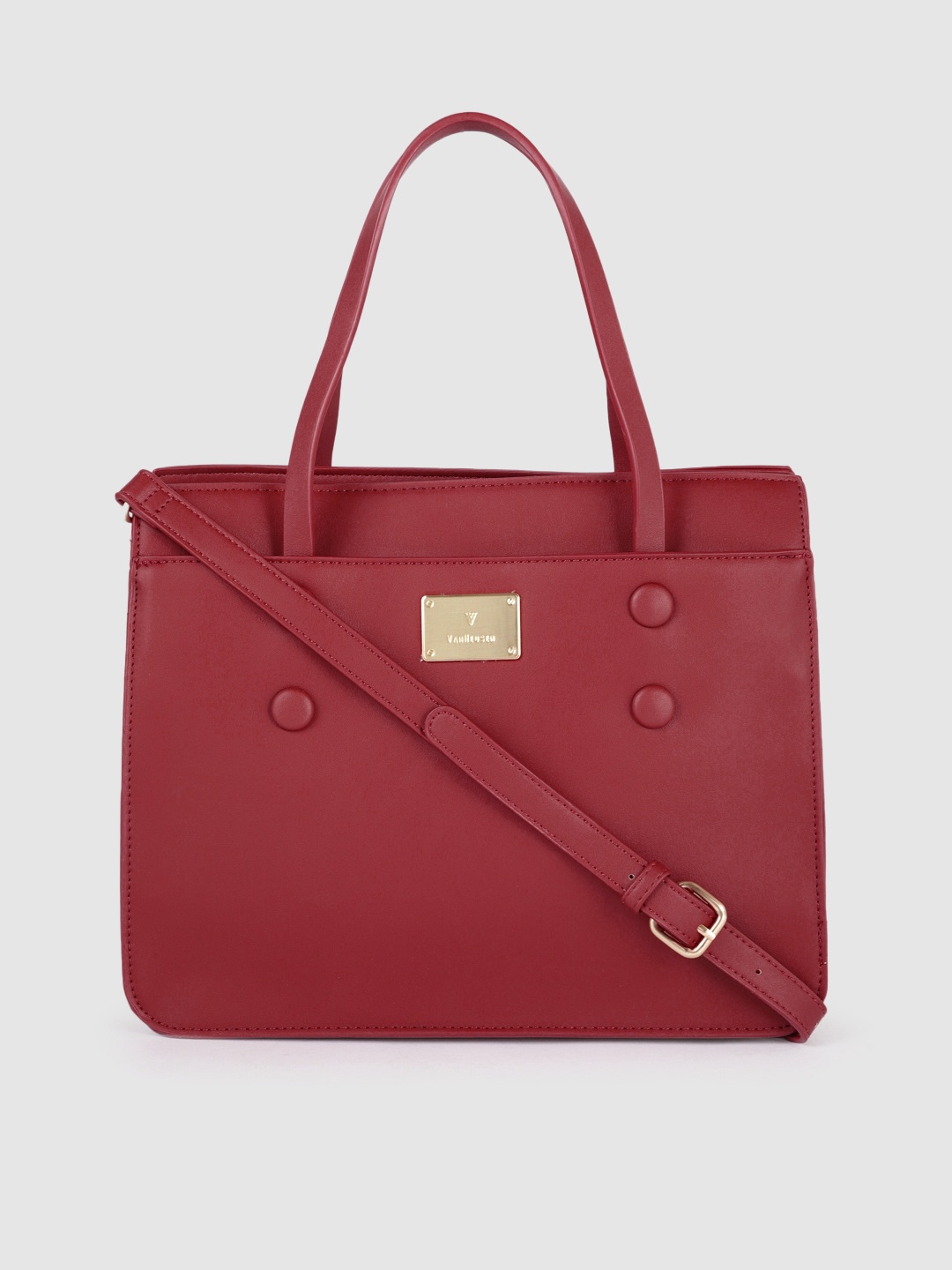 

Van Heusen Red PU Structured Handheld Bag