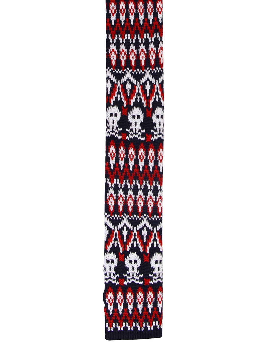 

Tossido Navy & White Knitted Tie, Navy blue