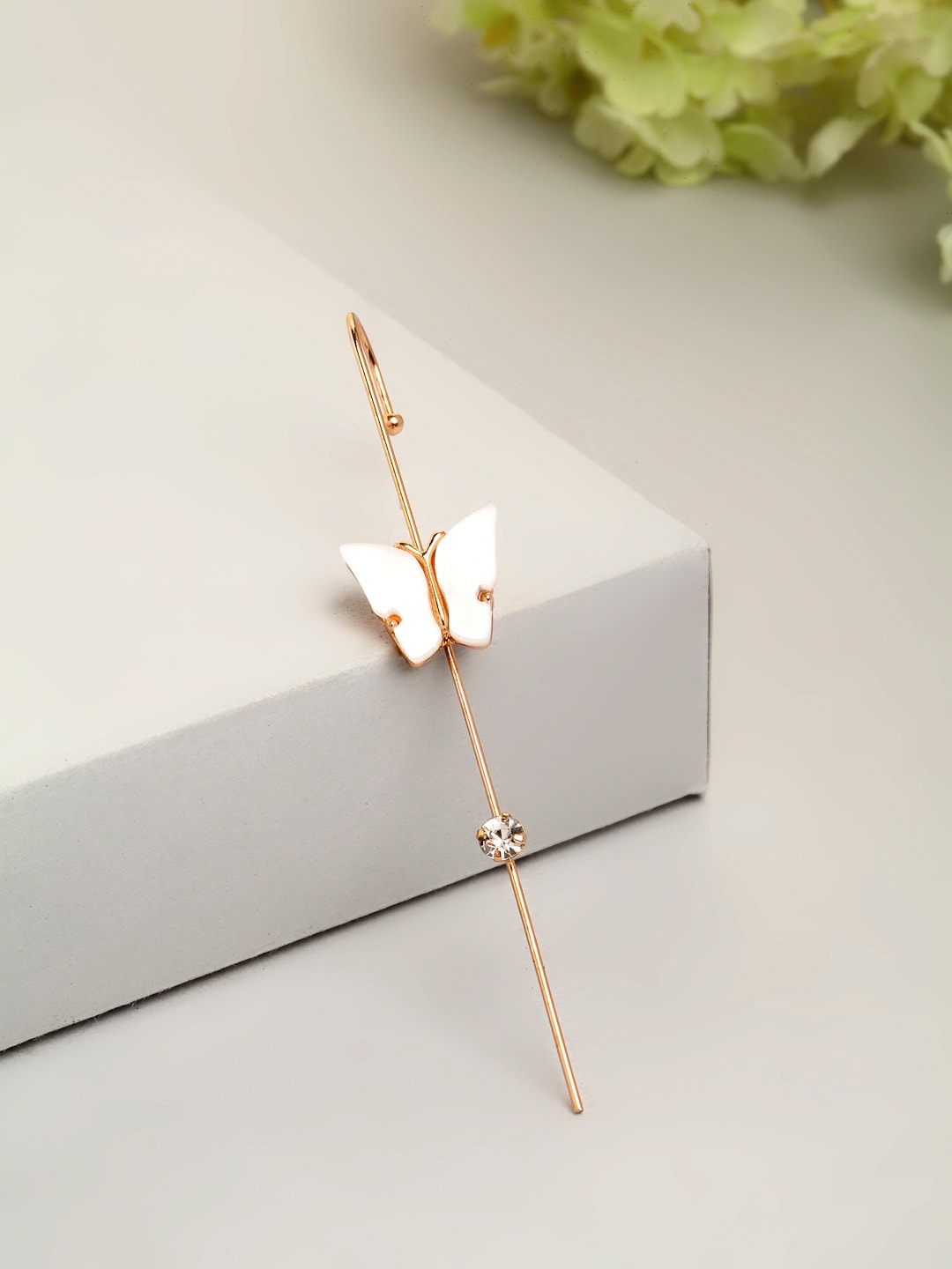 

Ferosh Gold-Toned Contemporary Drop Earrings