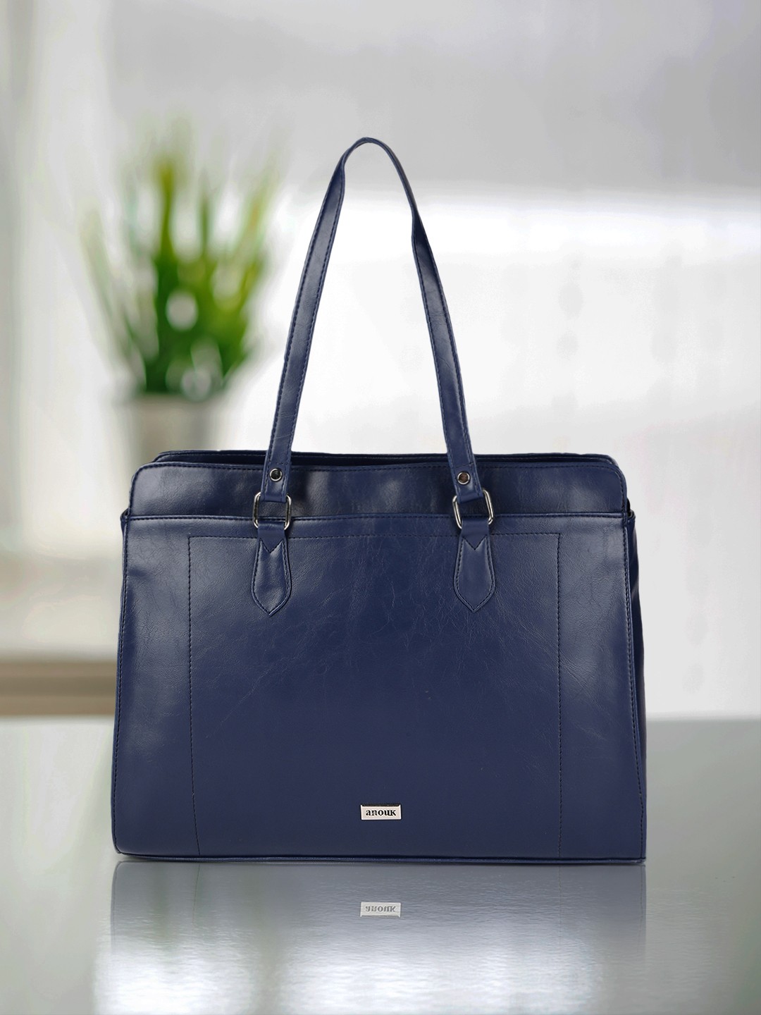 

Anouk Navy Blue Solid Shoulder Bag